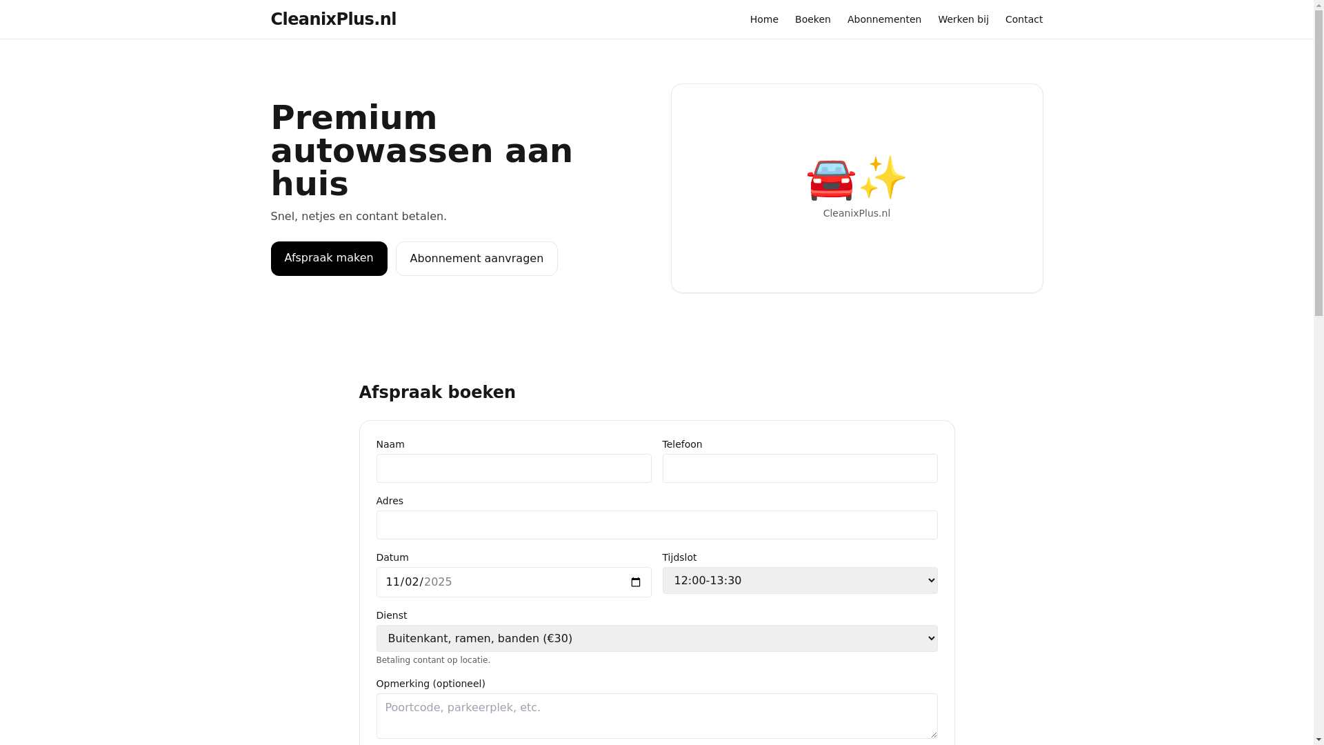 website screenshot of https://cleanixplus-site.pages.dev/