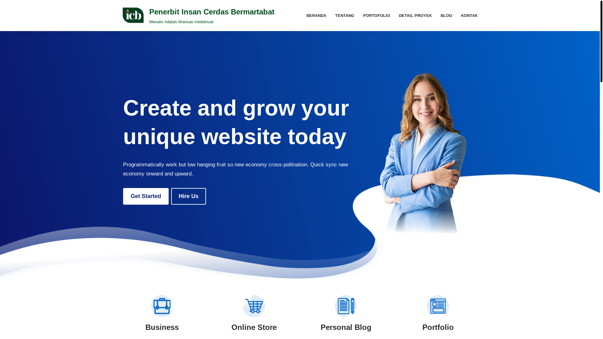 website screenshot of https://insancerdasbermartabat.org/