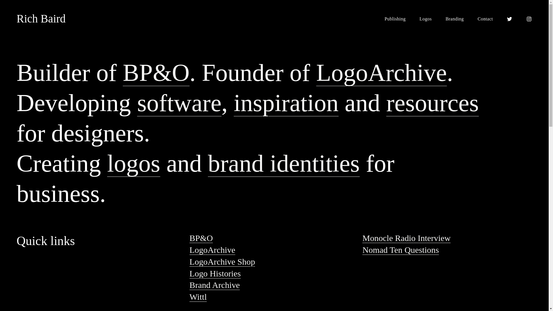 website screenshot of https://richard-baird.com/