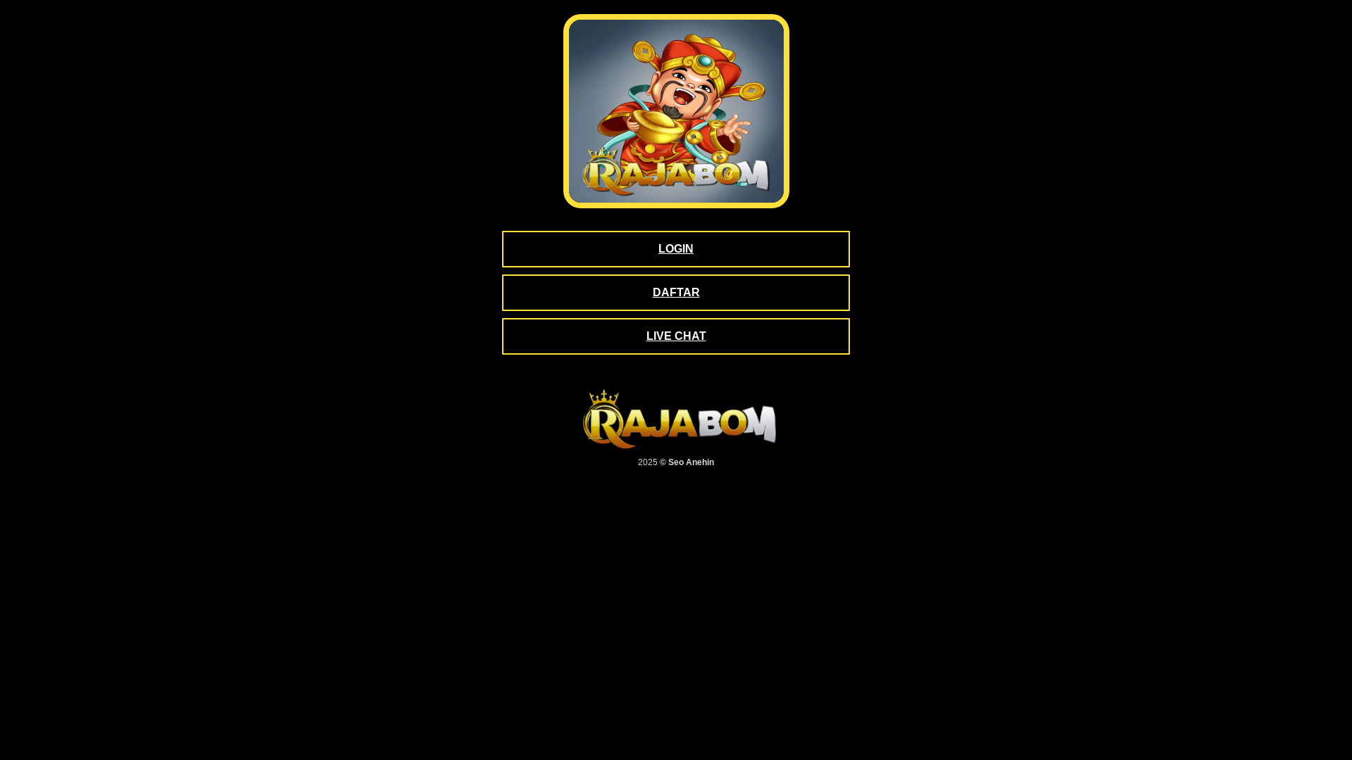 website screenshot of https://rajabom-online.pages.dev/