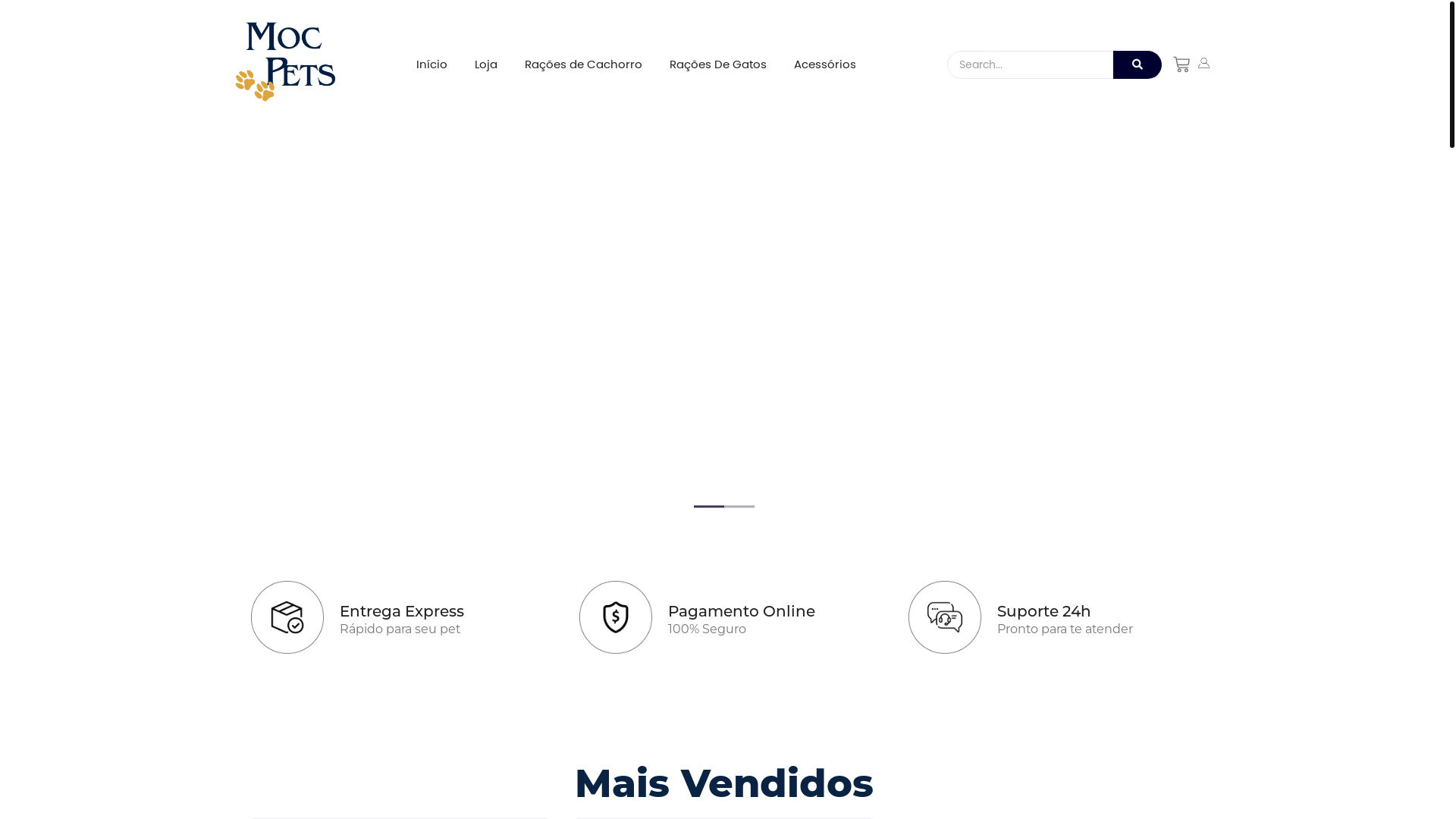 website screenshot of https://mocpets.com.br/