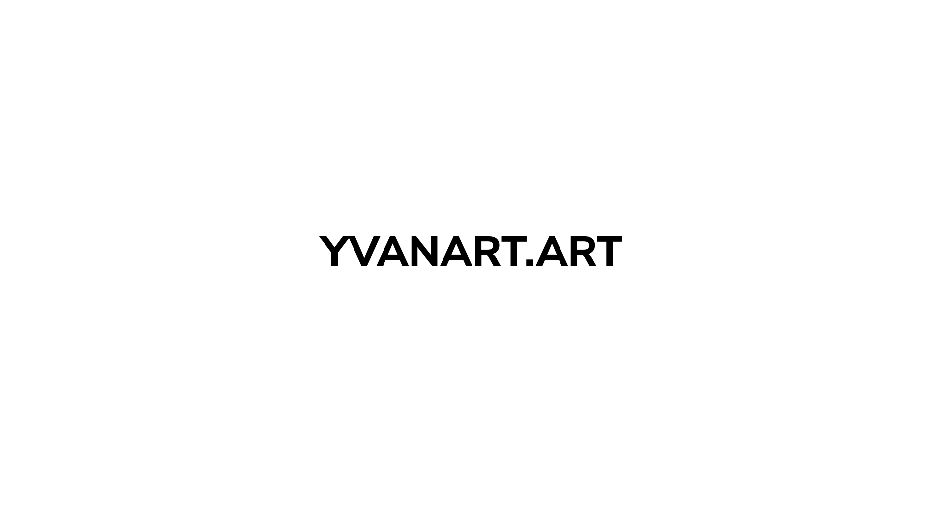 website screenshot of https://yvanart.art/
