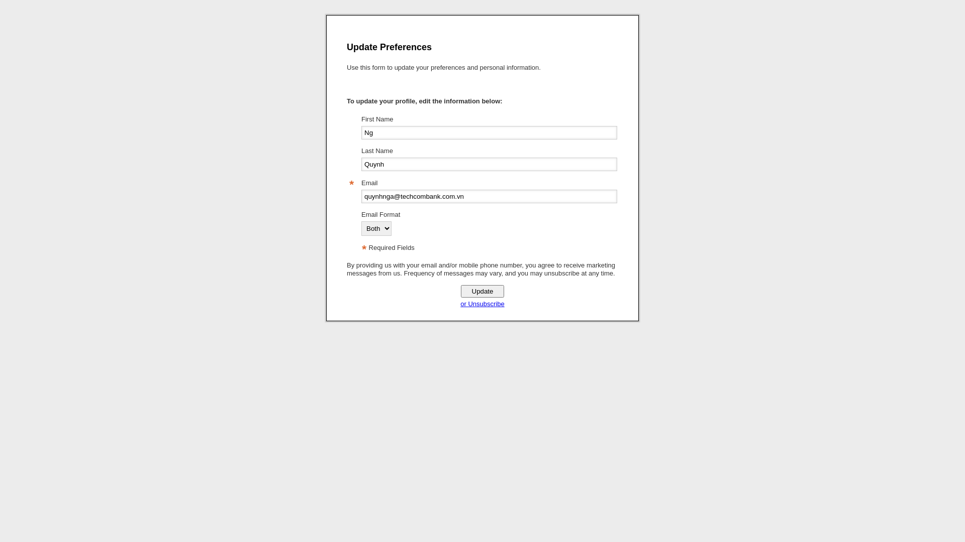 website screenshot of http://go2.mailengine1.com/form?2ymld6--14wdc-kplx05w1&sl=38o&t=1&ac=gocn