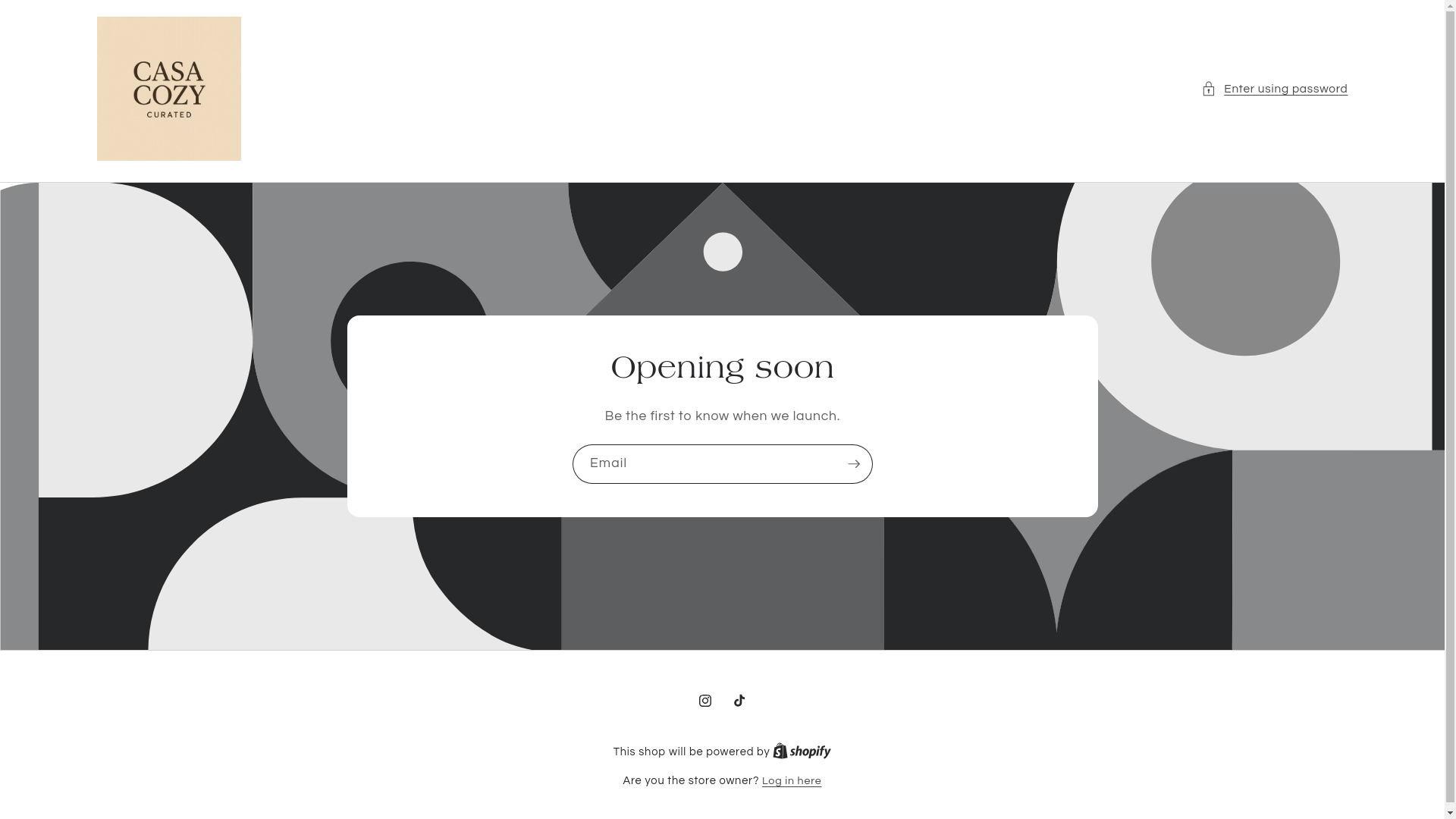 website screenshot of https://casacozystore.com/