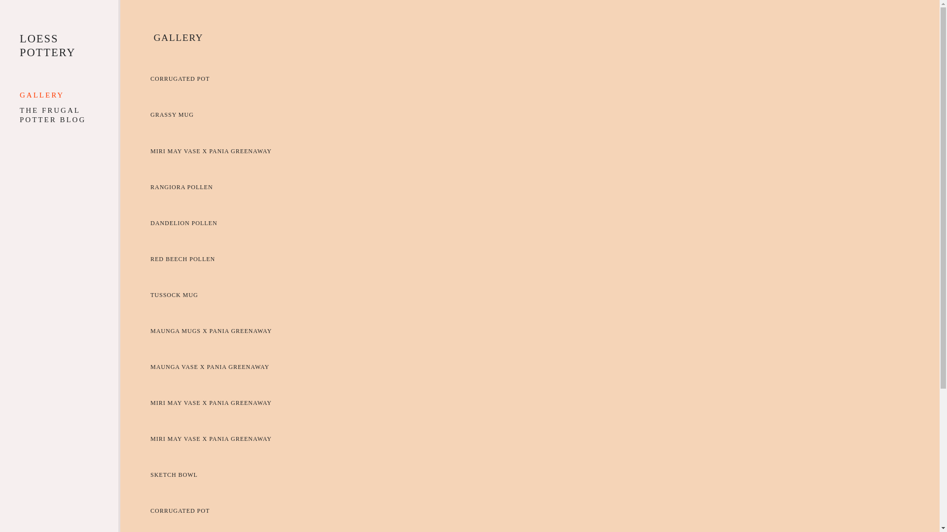 website screenshot of https://loess-pottery.com/