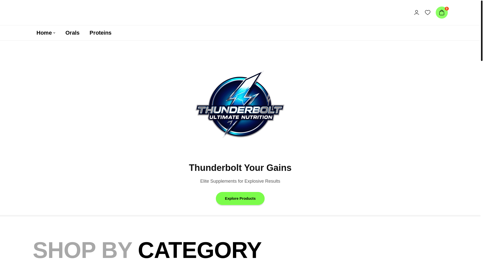 website screenshot of https://thunderboltultimatenutrition.pages.dev/