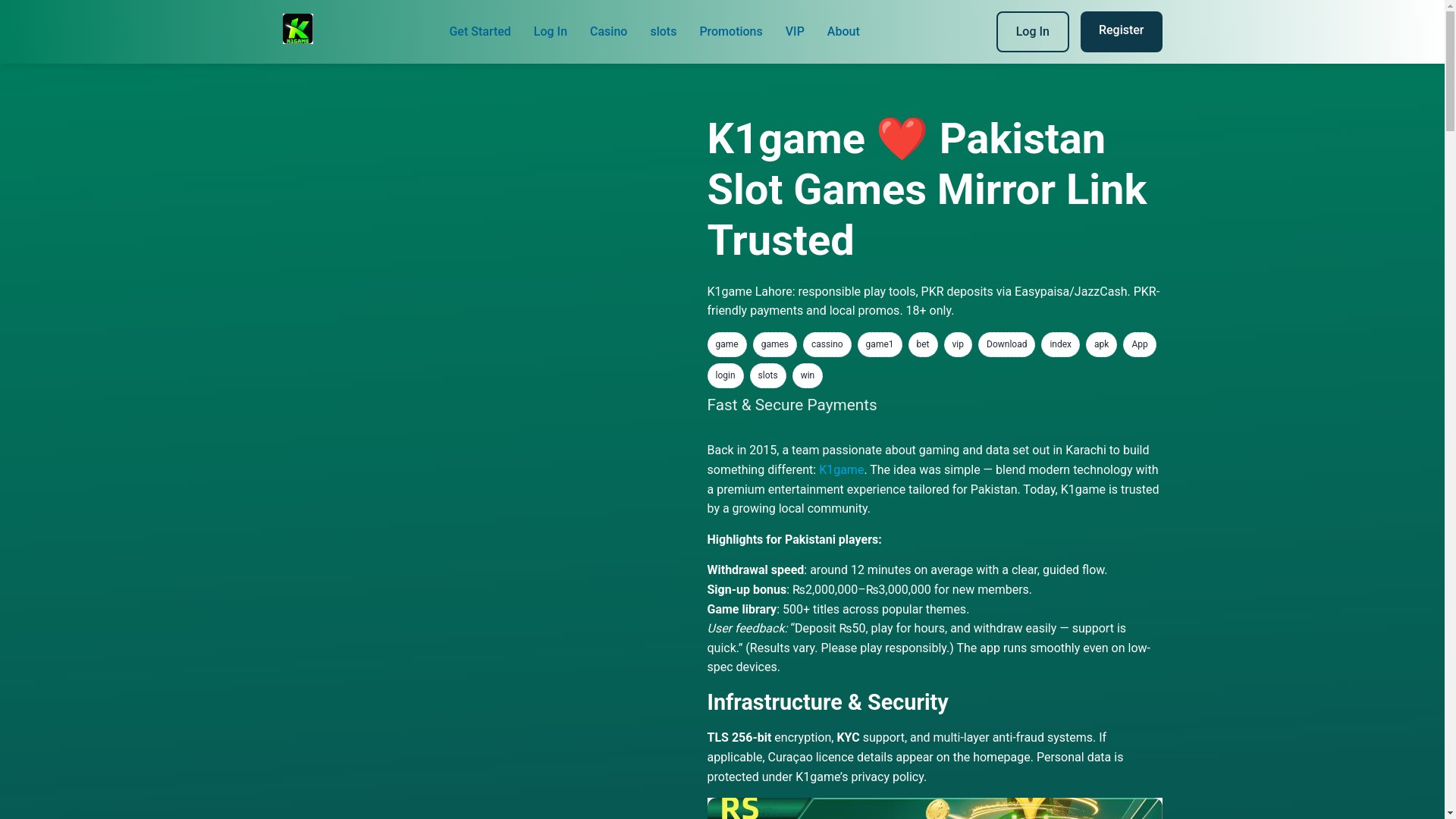 website screenshot of https://wwwk1game.com/