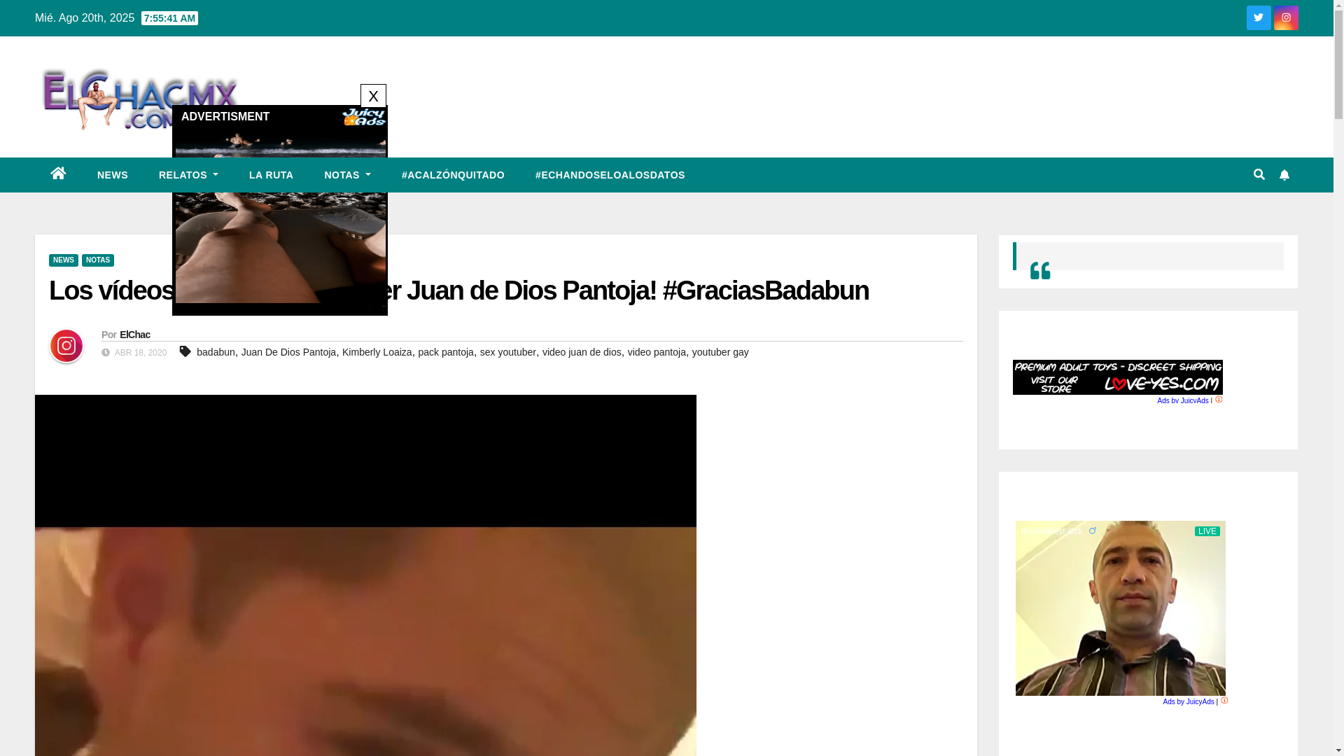 website screenshot of http://elchacmx.com/?p=2300