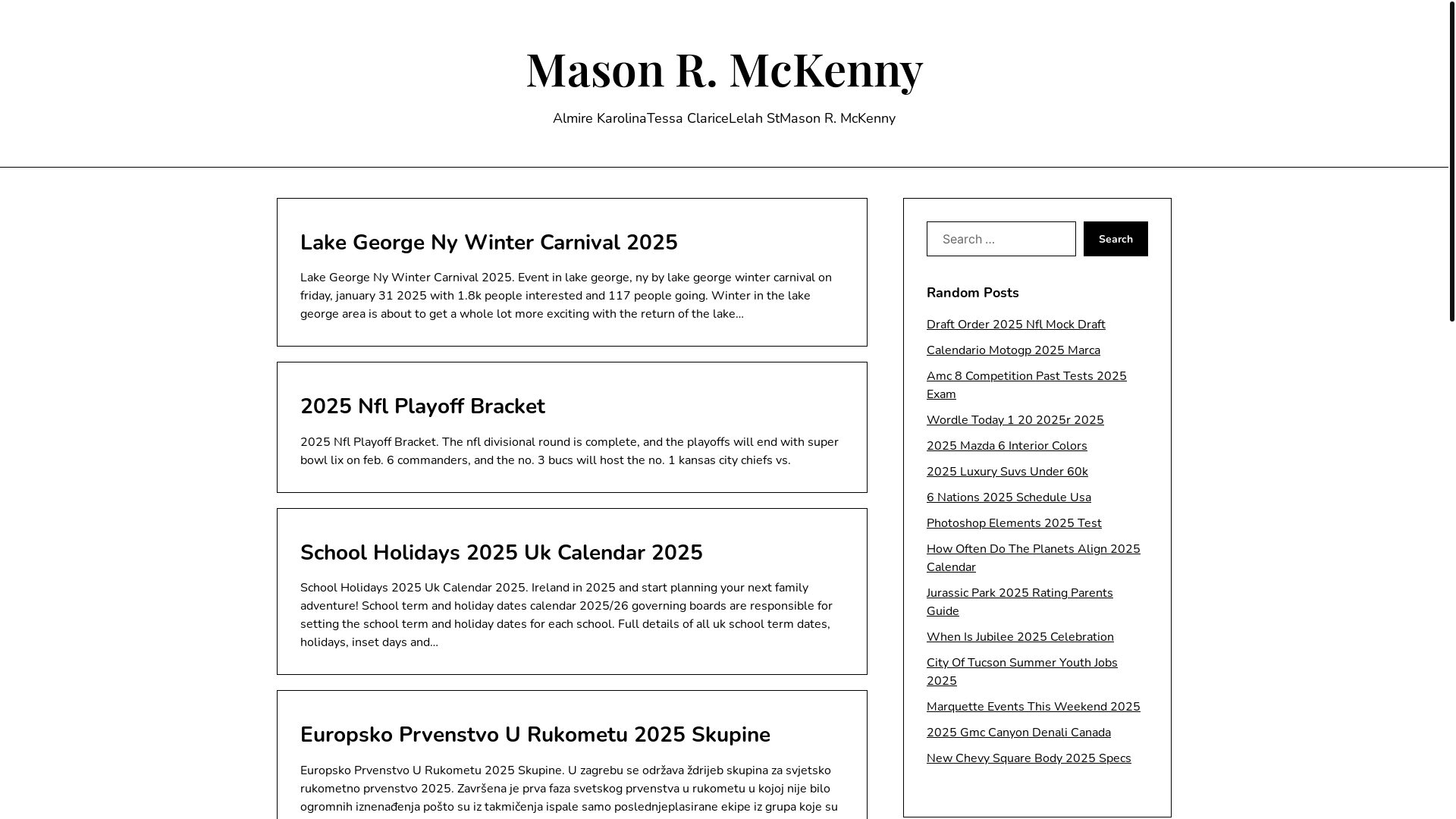 website screenshot of https://masonrmckenny.pages.dev/