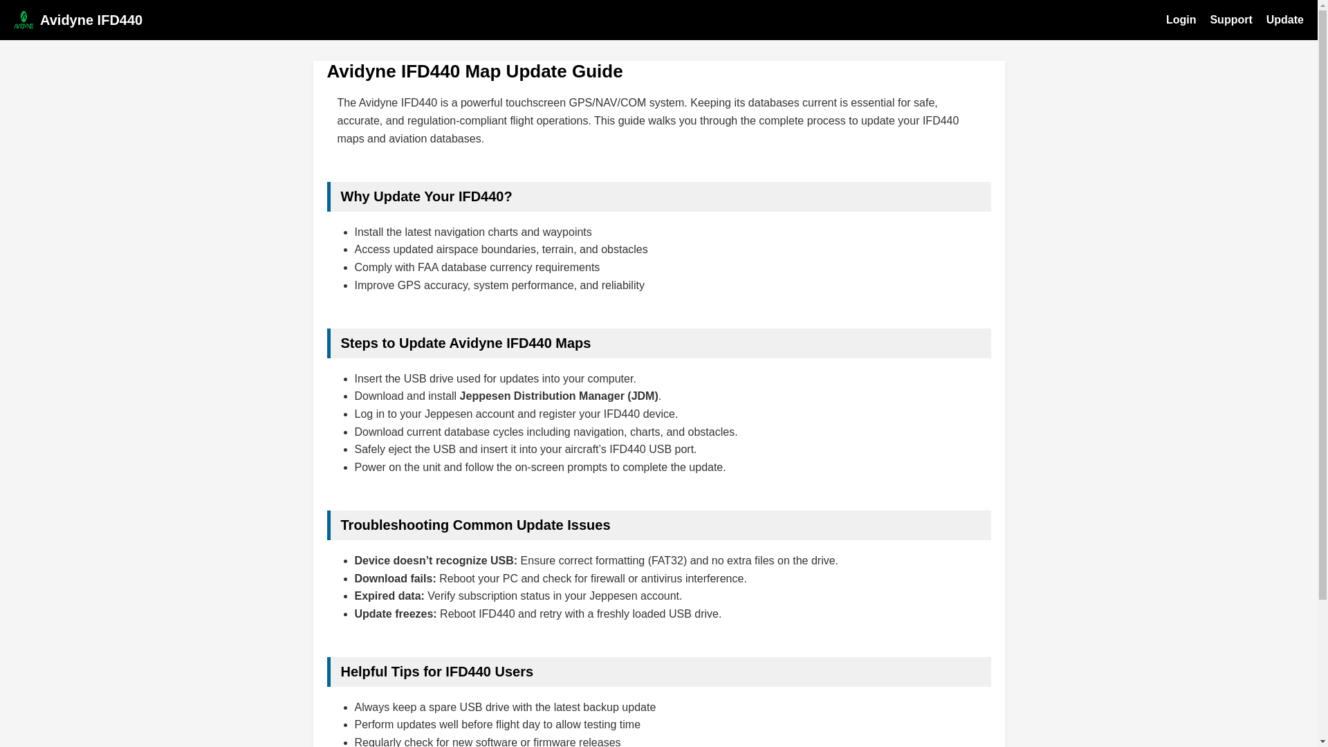 website screenshot of https://avidyne-ifd440.pages.dev/