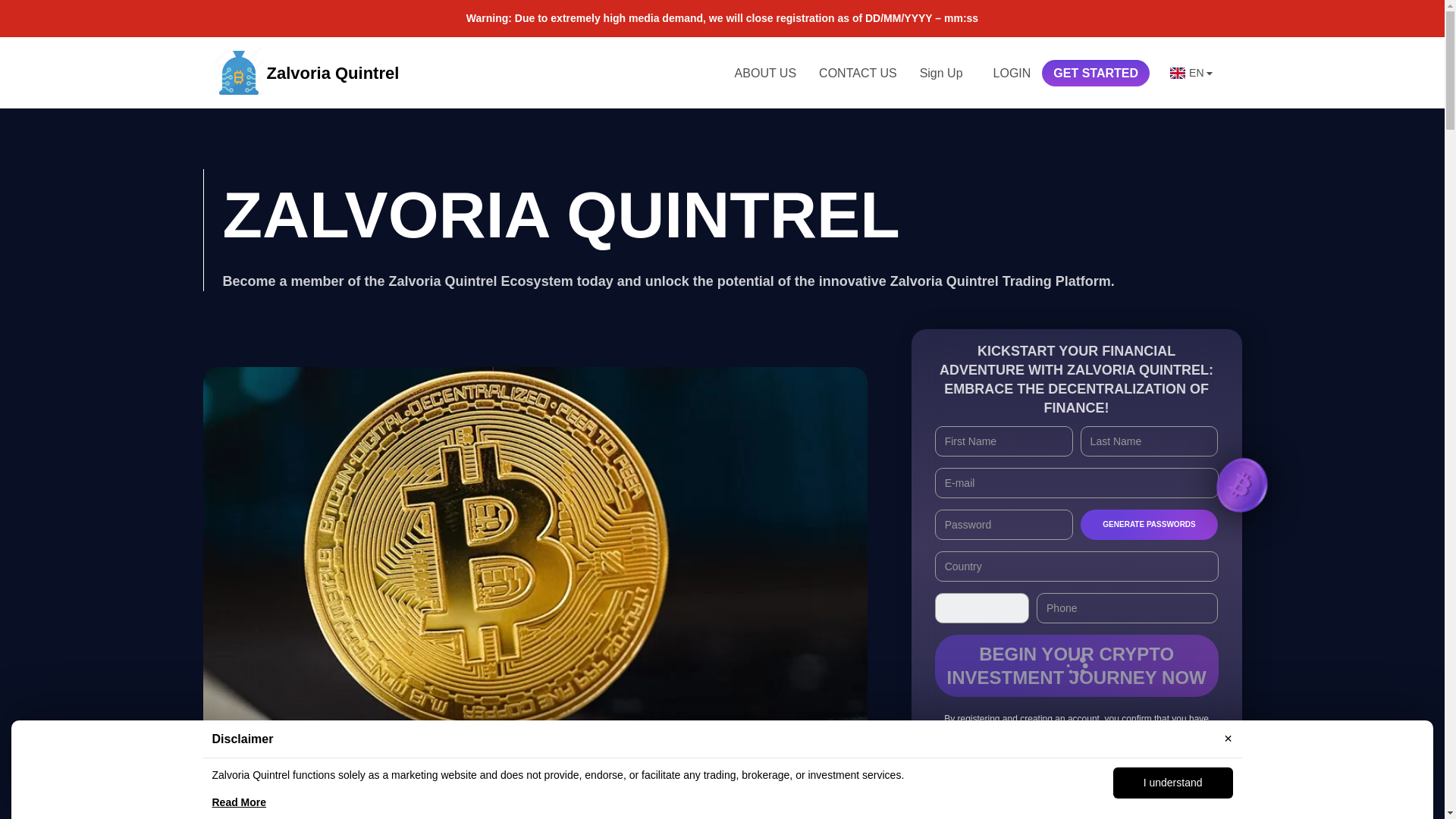 website screenshot of https://zalvoriaquintrel.com/