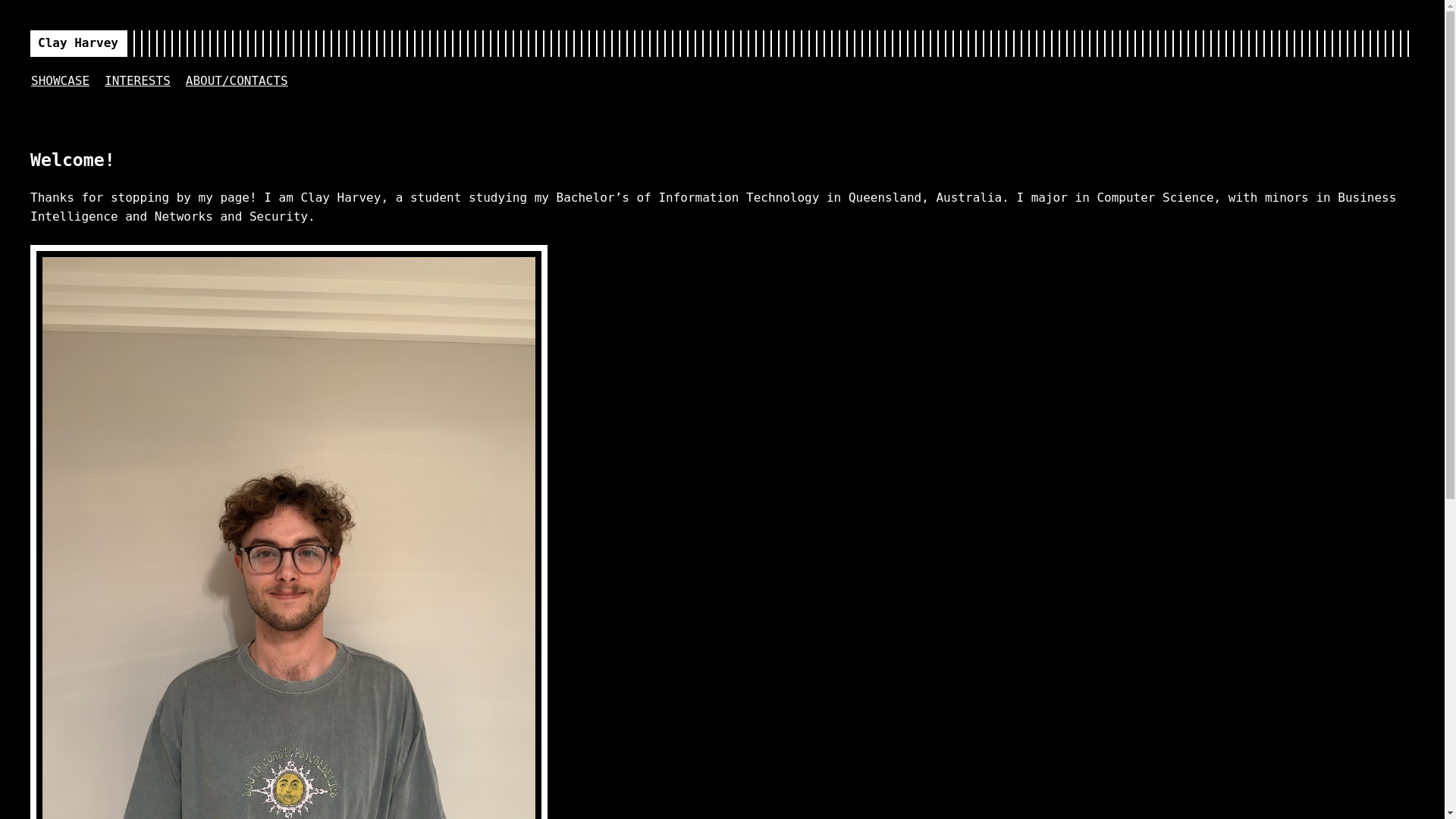 website screenshot of https://clayharveydotcom.pages.dev/