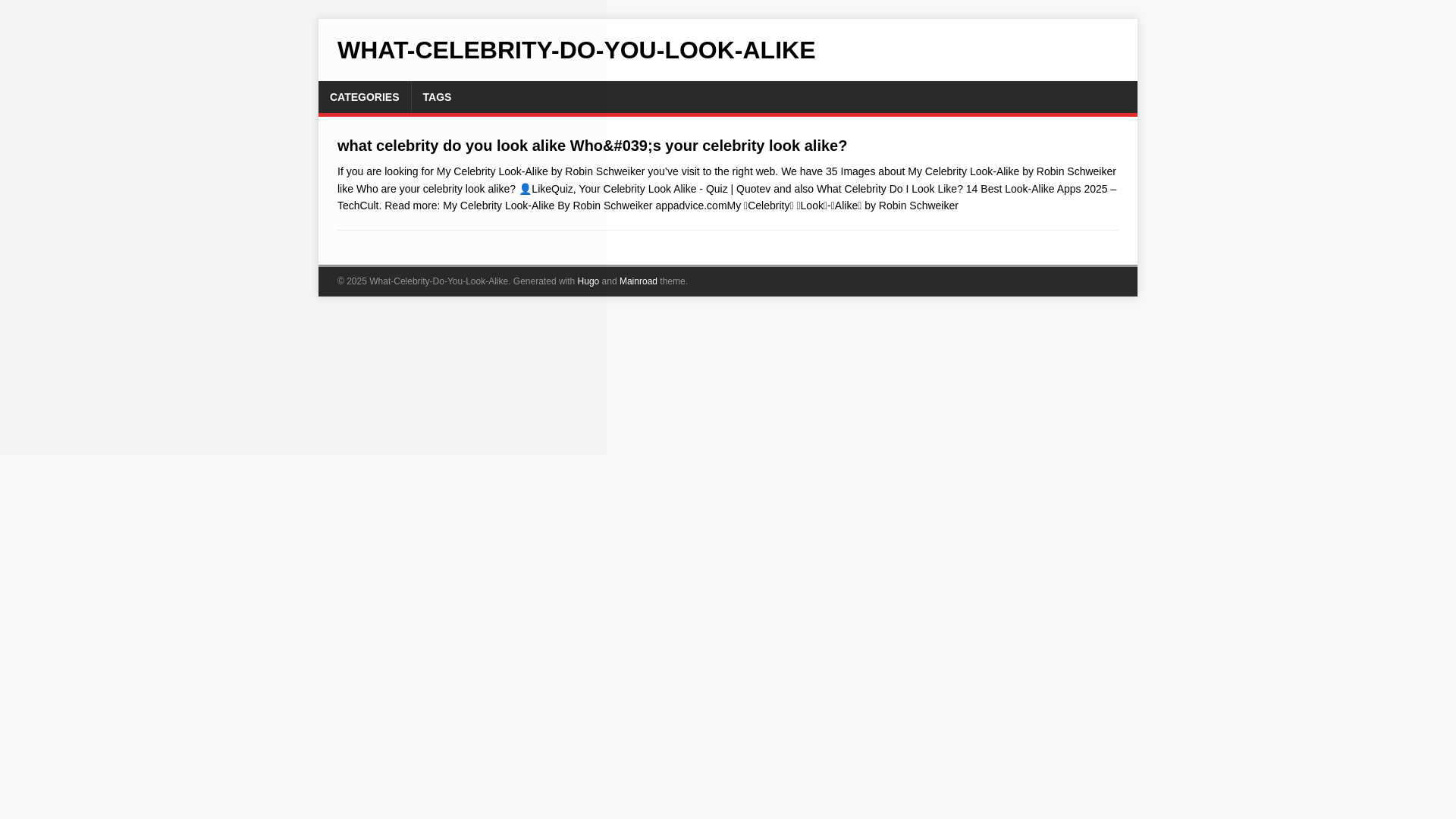 website screenshot of https://what-celebrity-do-you-look-alike.pages.dev/