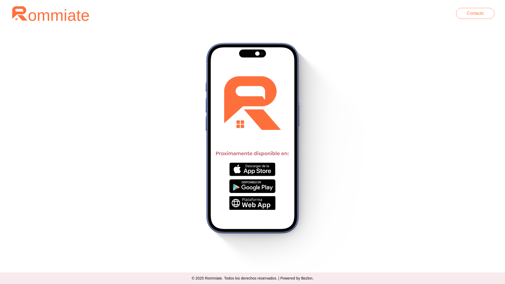 website screenshot of https://rommiate.com/