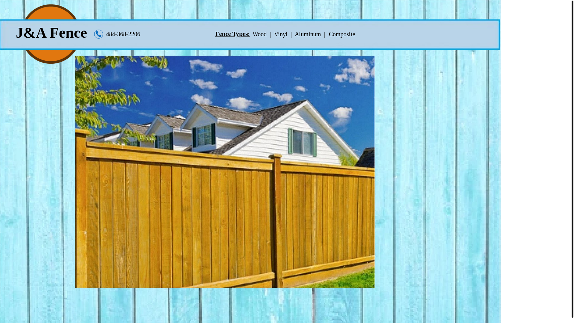website screenshot of https://ja-fence.com/