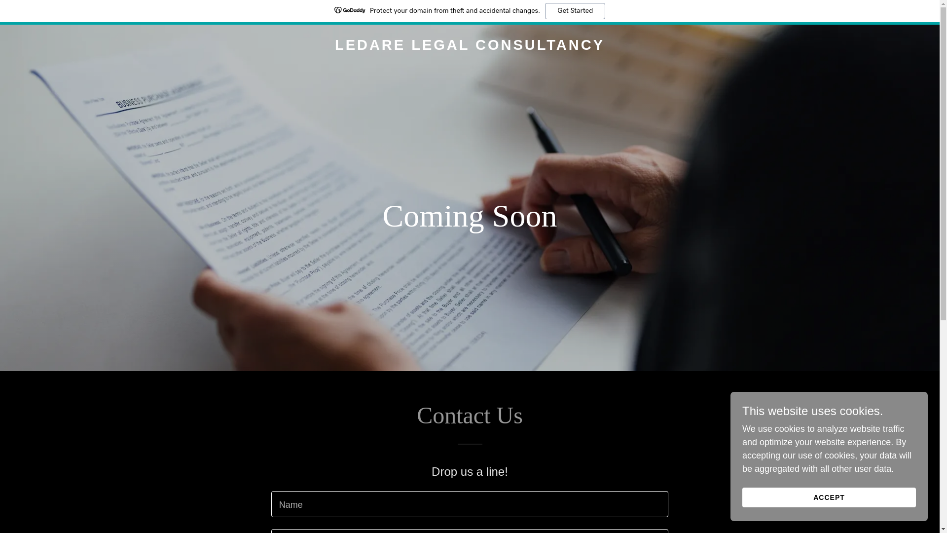 website screenshot of https://ledarelegal.com/