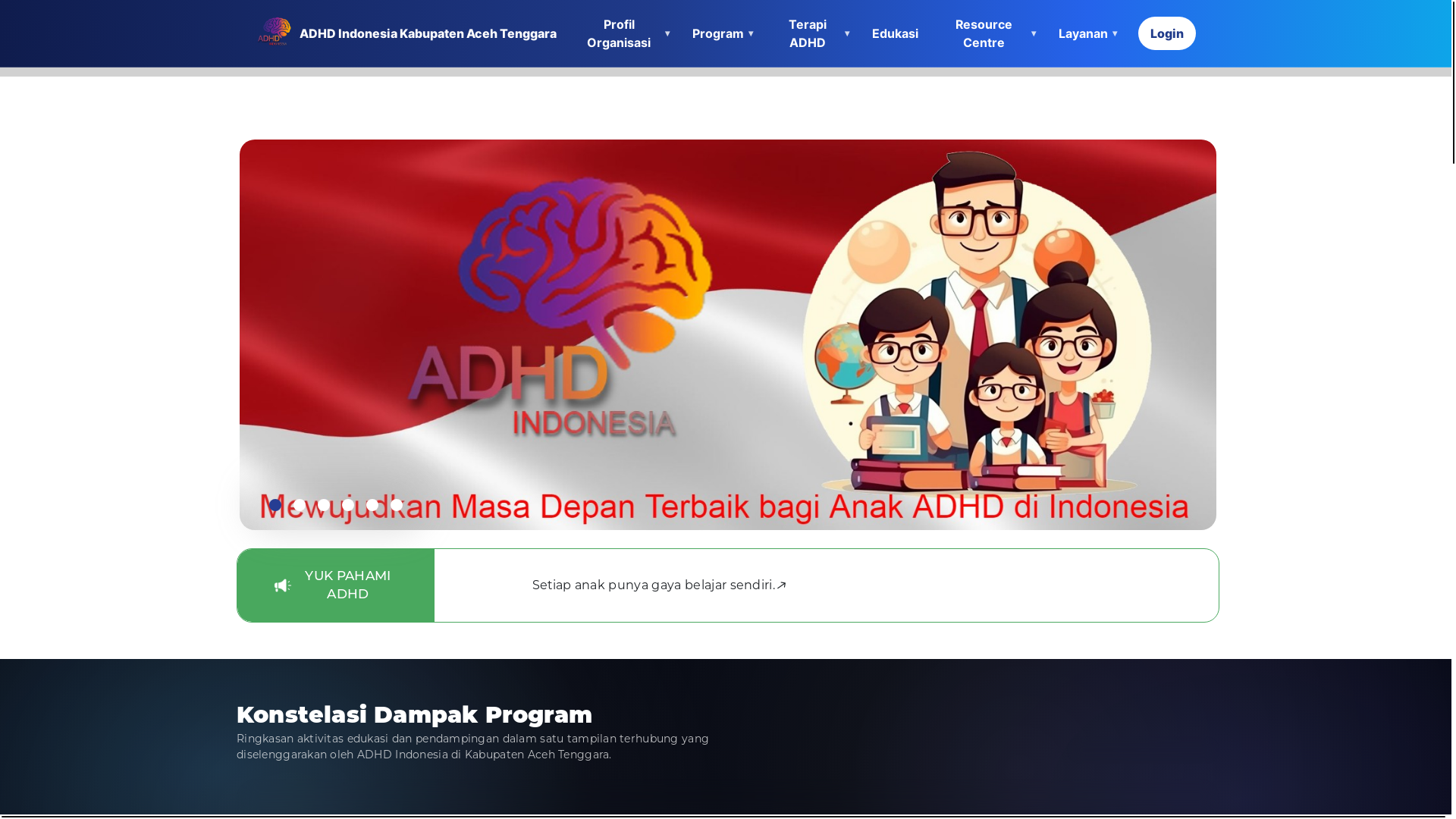 website screenshot of https://adhdacehtenggara.org/