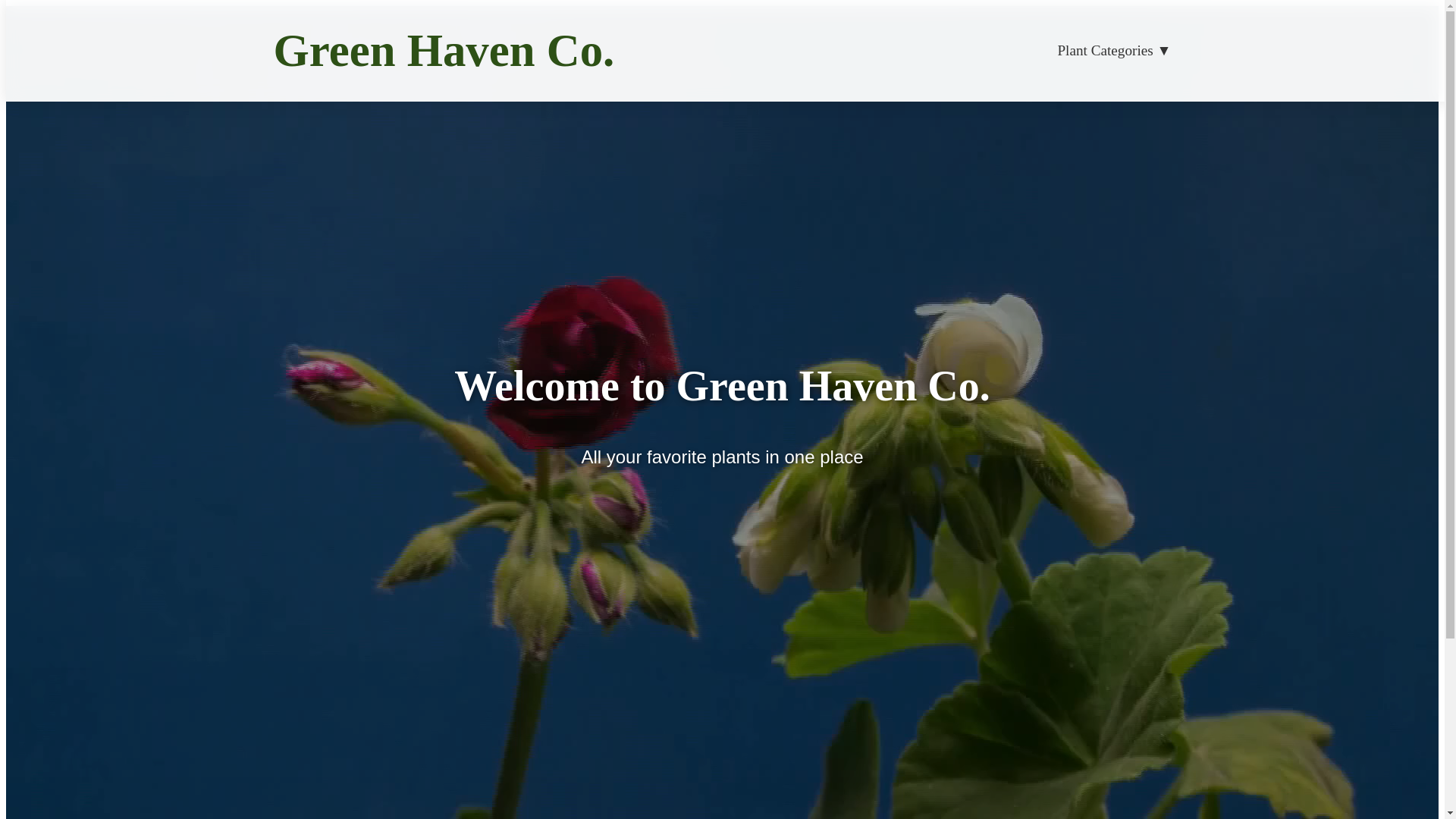 website screenshot of https://greenhavenco.shop/