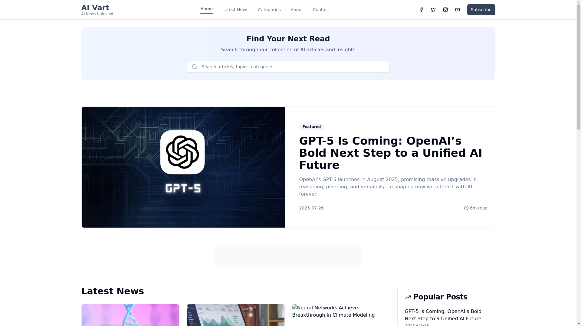website screenshot of https://aivart.me/