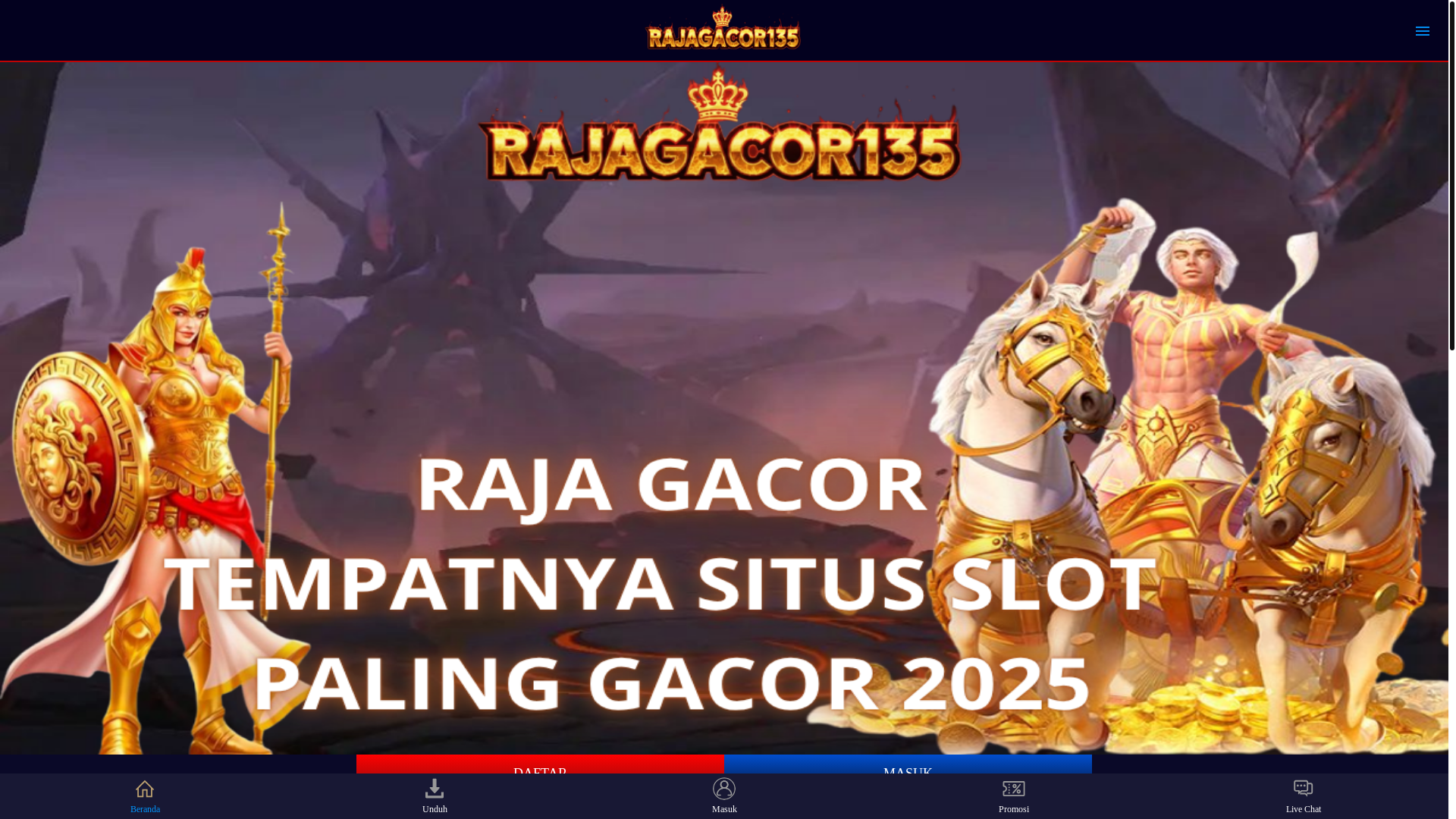 website screenshot of https://rajagacor135-amp.pages.dev/