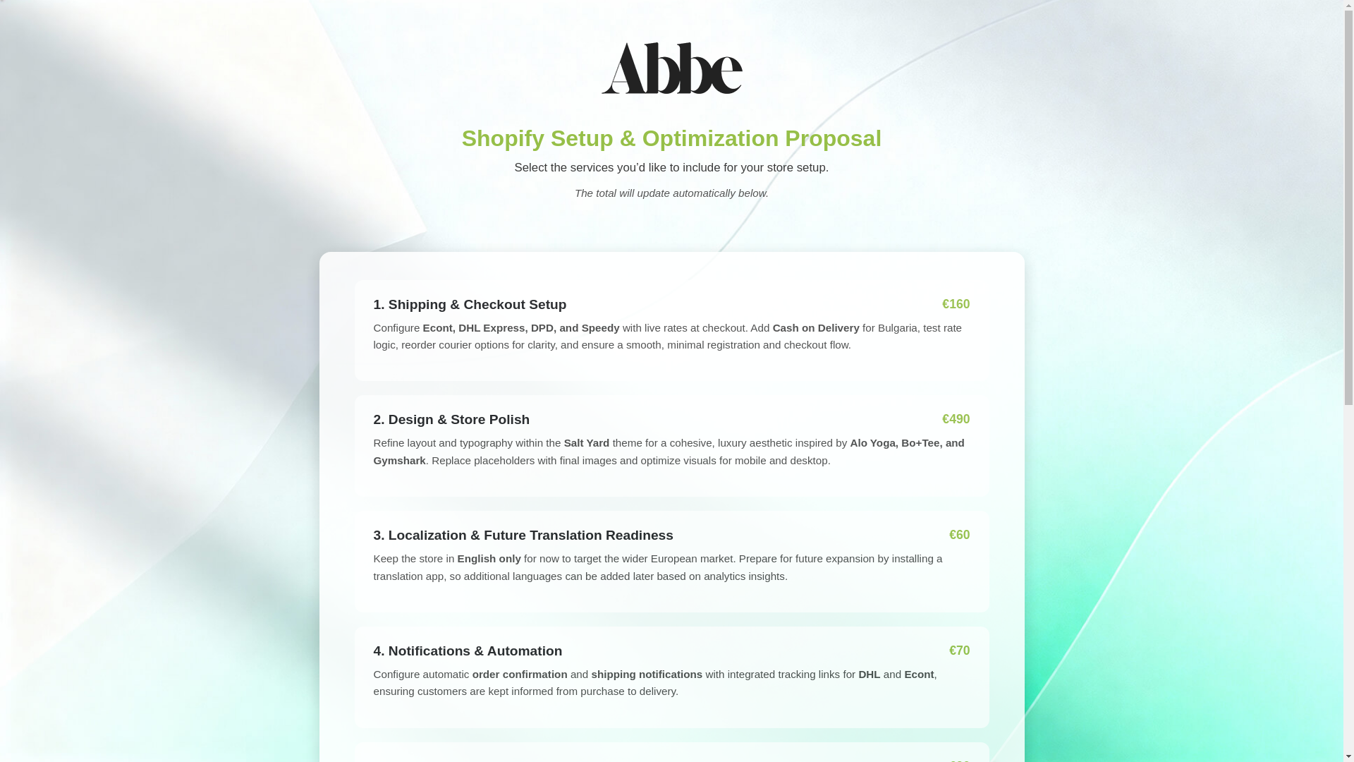 website screenshot of https://abbeperformance.pages.dev/
