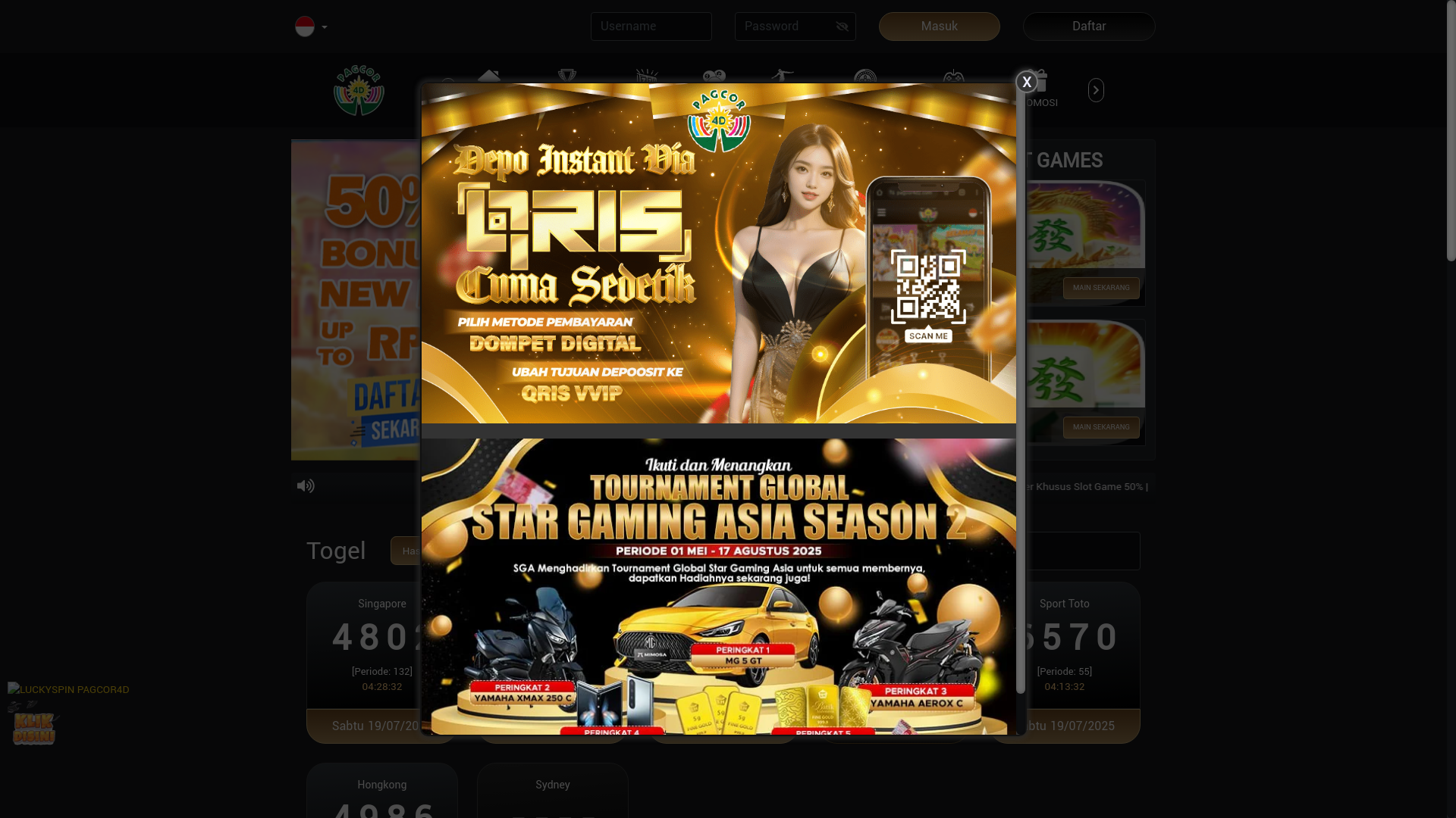 website screenshot of https://pagcoroke.hair/