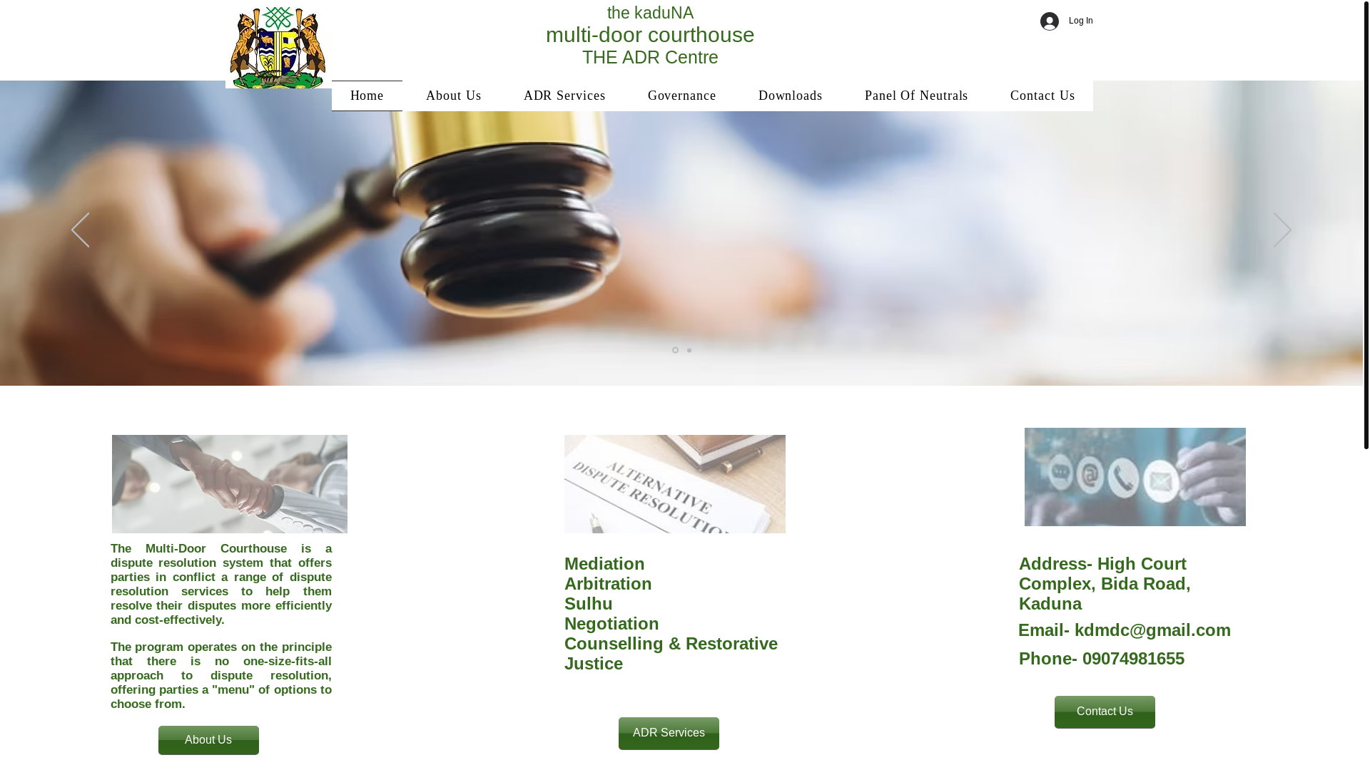 website screenshot of https://kadunamultidoor.com/
