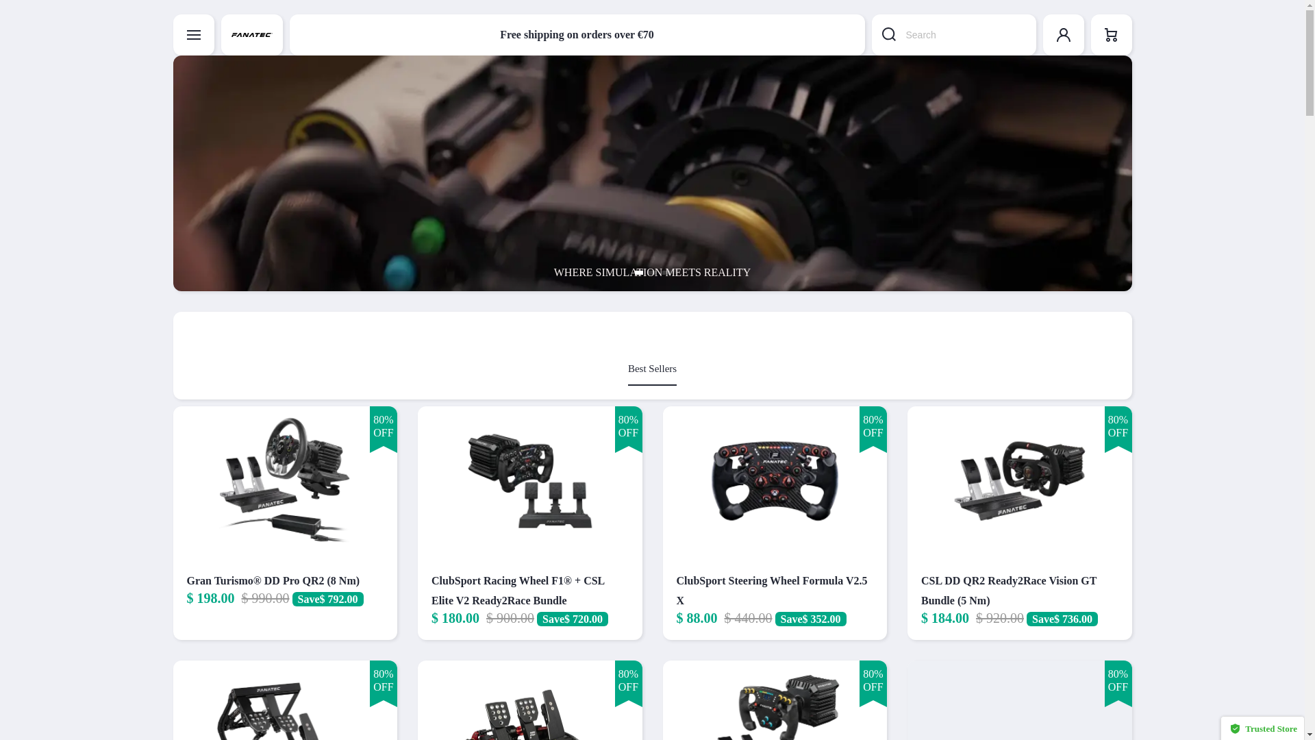 website screenshot of https://fanatec-eu.com/