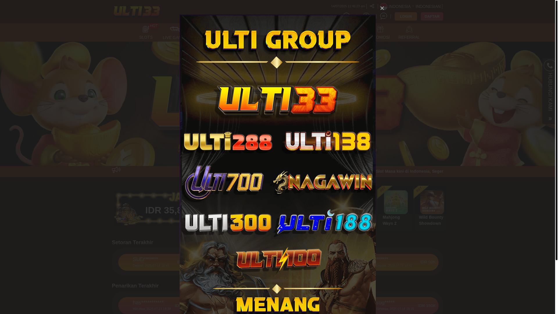 website screenshot of https://mesinputar.site/