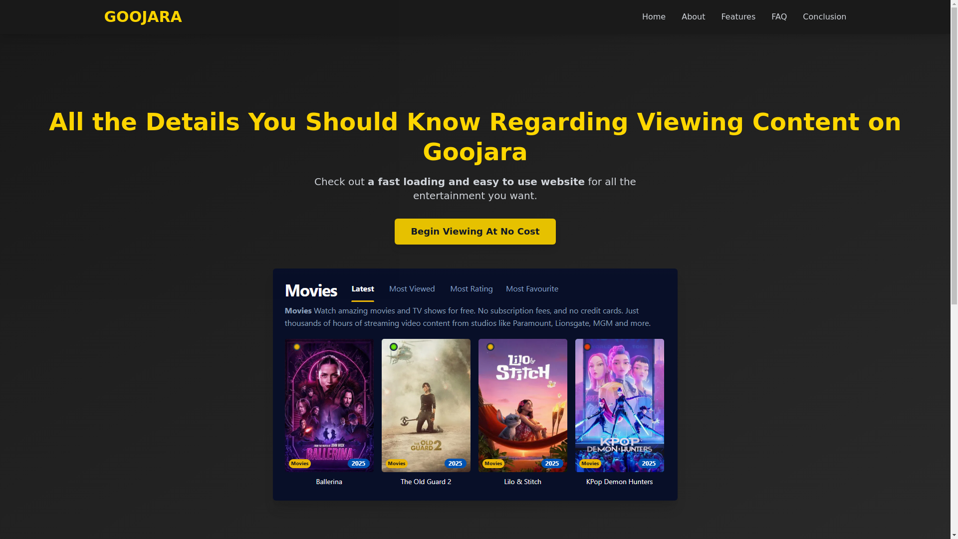 website screenshot of https://goojara-qi1q.pages.dev/
