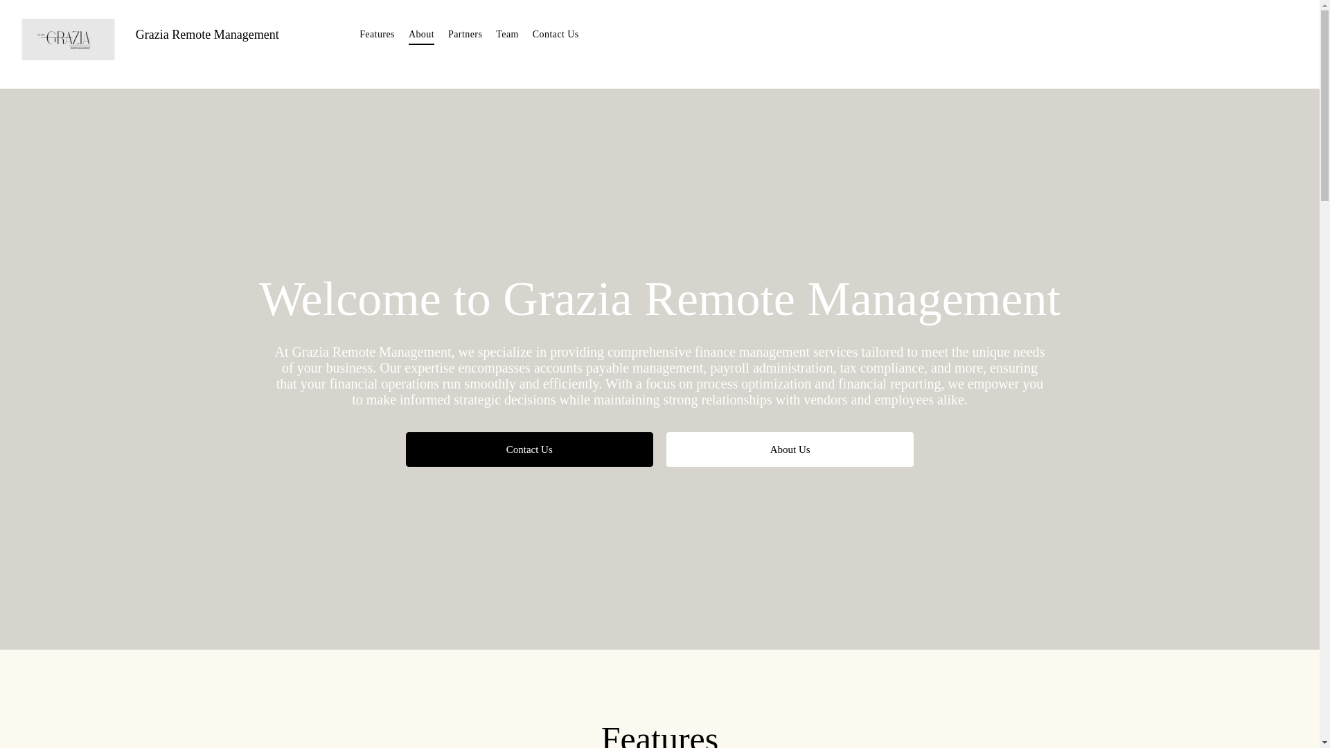 website screenshot of https://graziarm.com/
