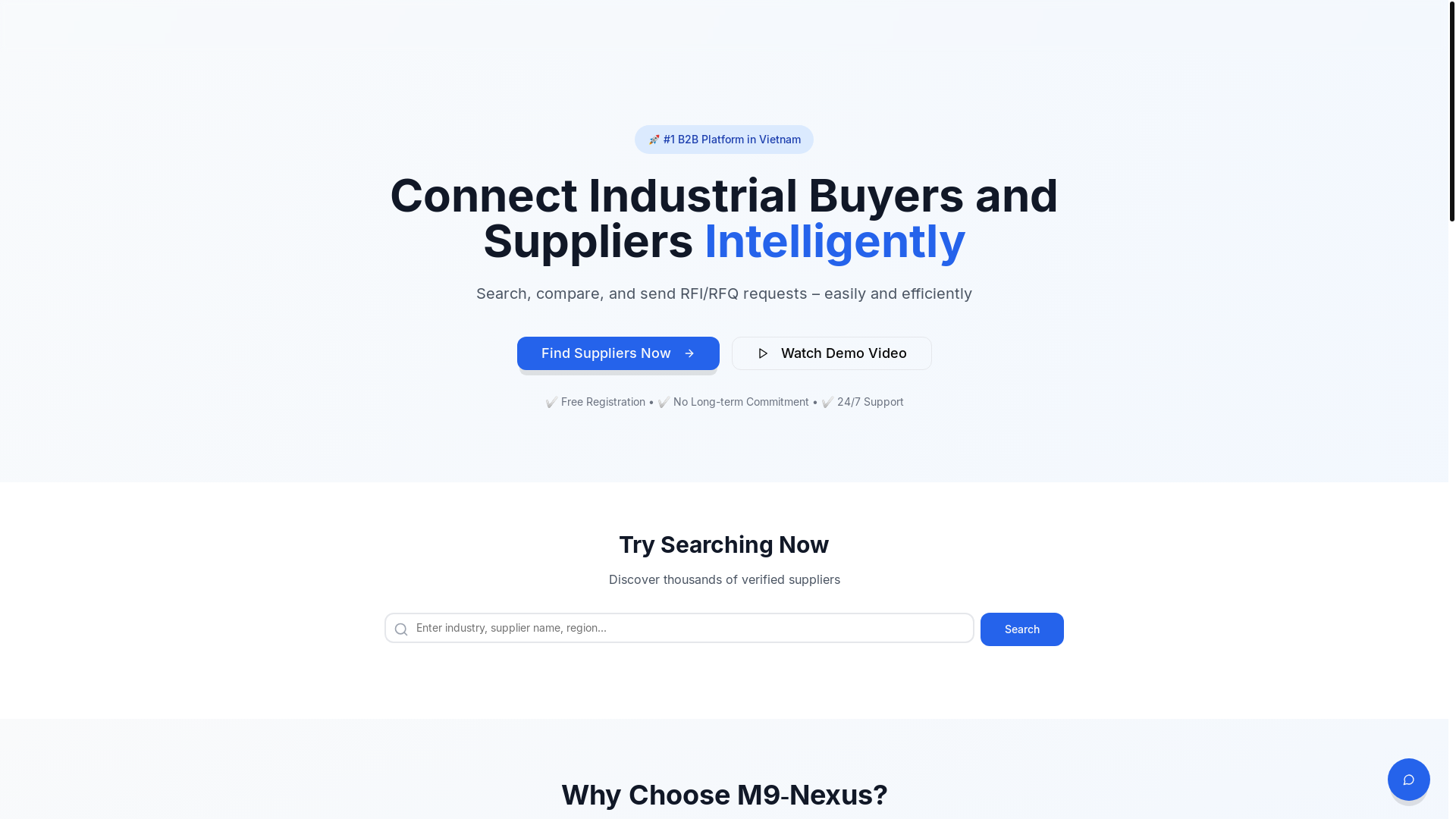 website screenshot of https://vnmanufactory.com/