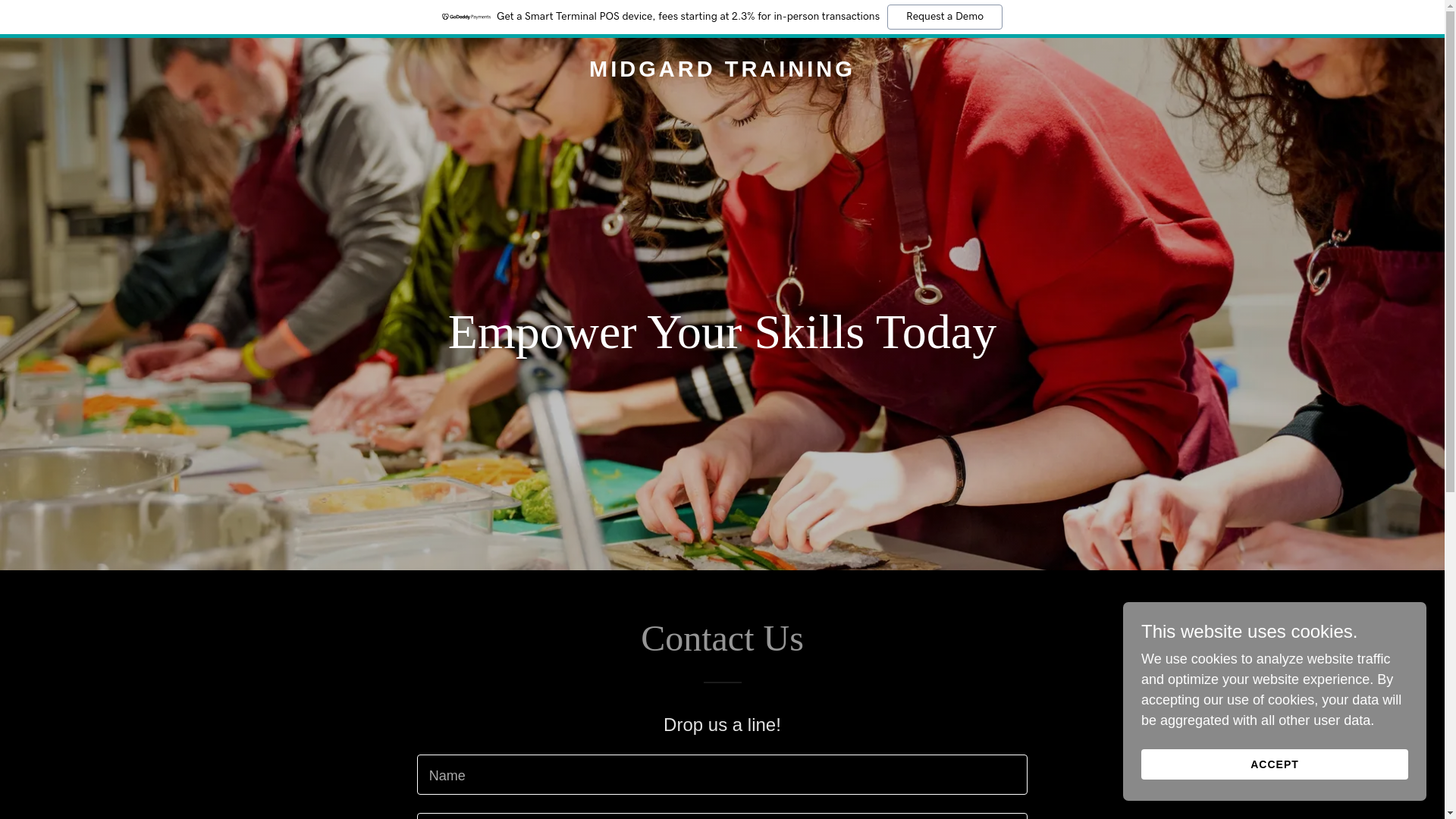 website screenshot of https://midgard-training.com/