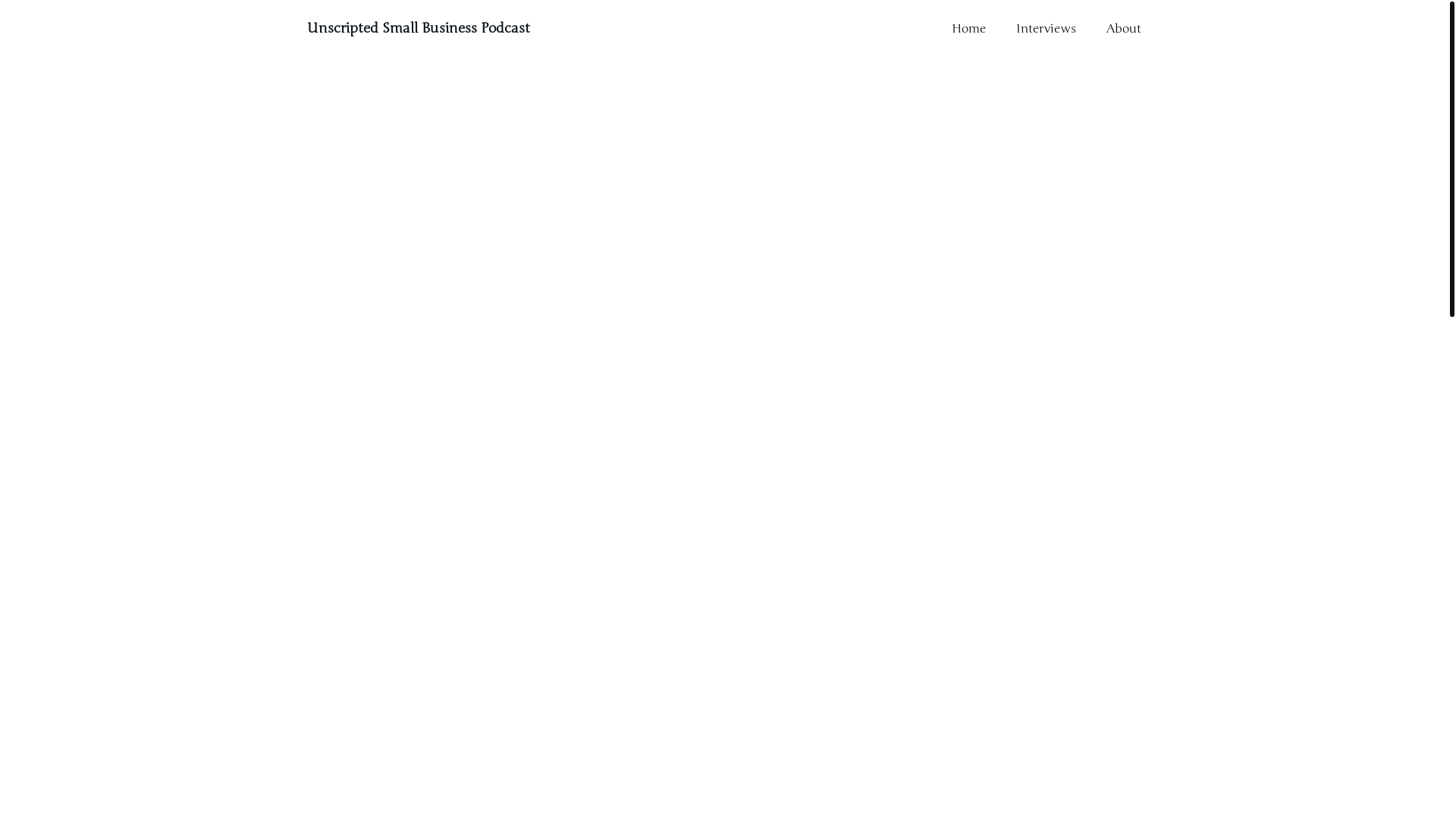 website screenshot of https://unscriptedsmallbusiness.com/