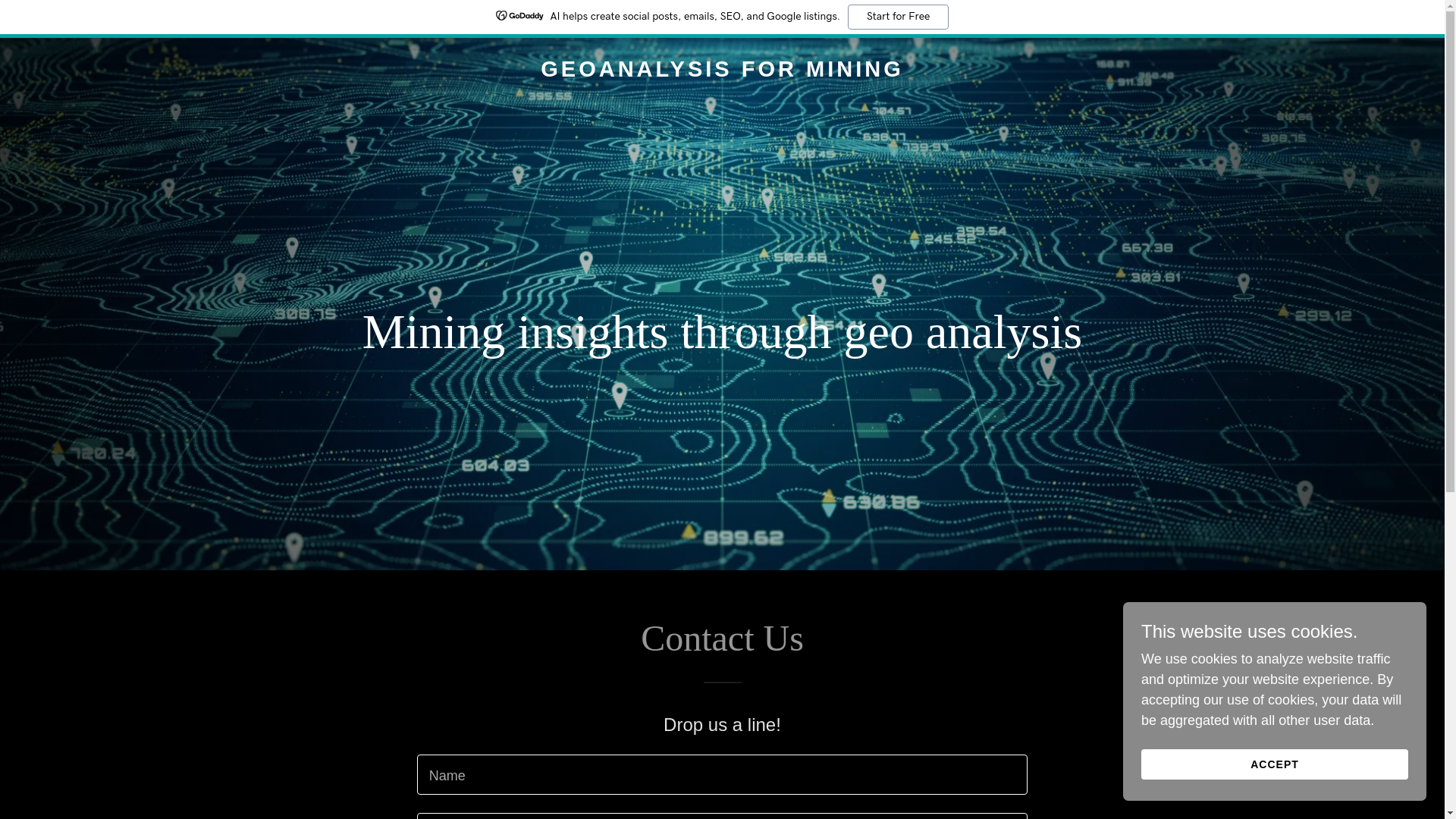 website screenshot of https://geoanalysis.ai/