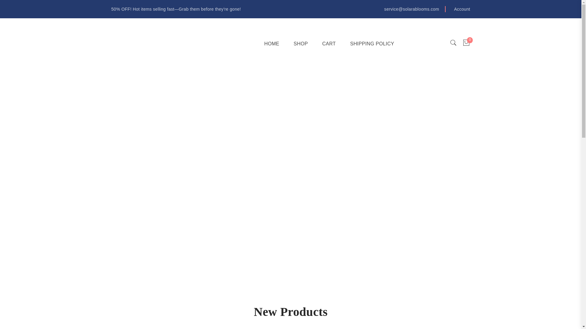 website screenshot of https://solarablooms.com/