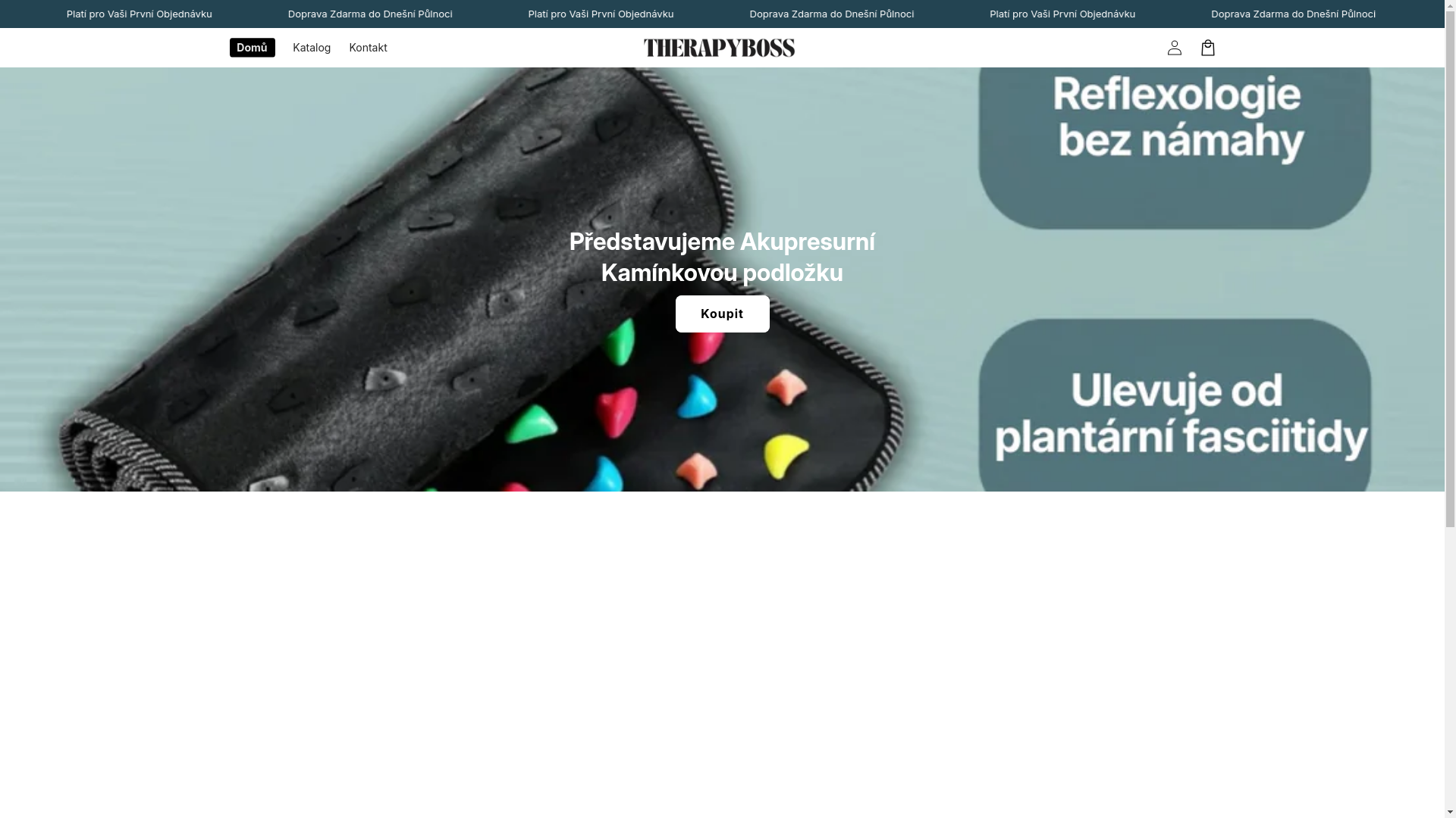 website screenshot of https://therapyboss.cz/