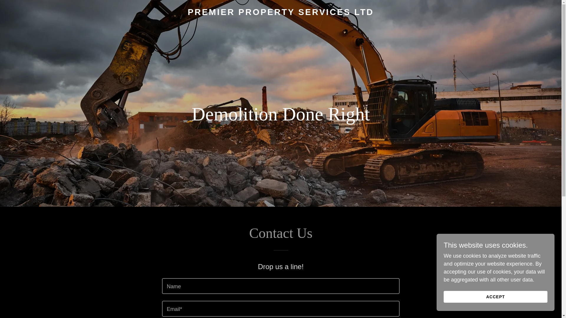 website screenshot of https://premierpropertyservicesltd.com/