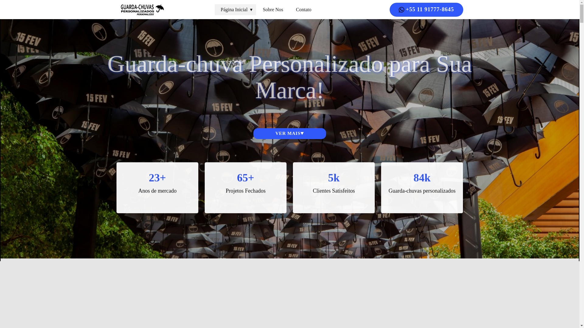 website screenshot of https://guardachuvapersonalizado.net.br/