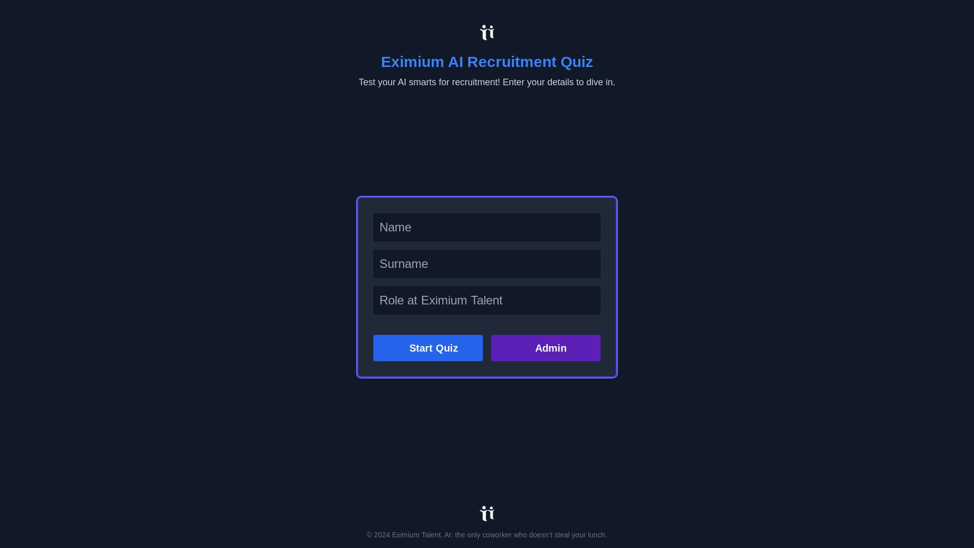 website screenshot of https://ai-bootcamp-quiz-eximium.pages.dev/