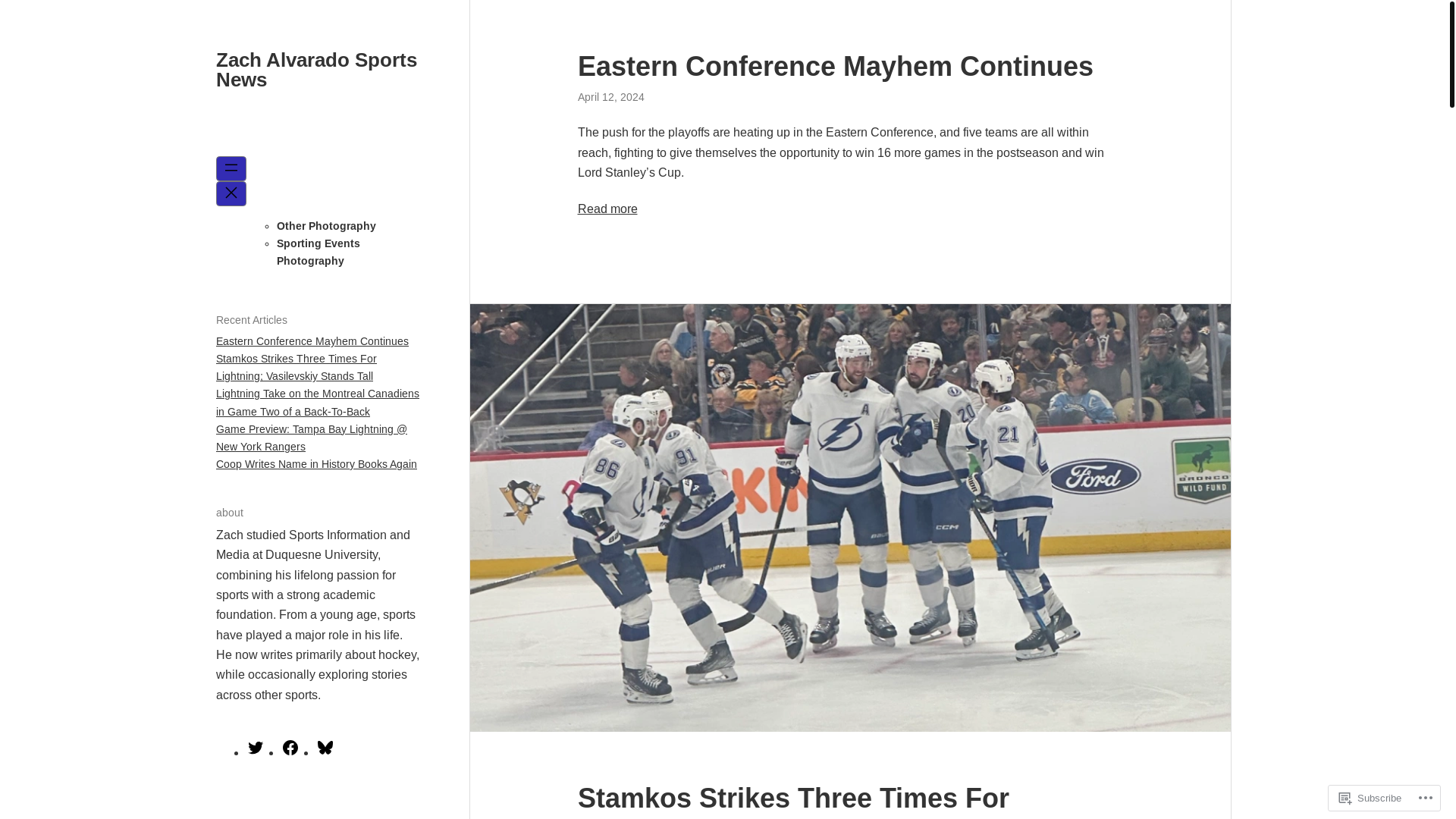 website screenshot of https://zachalvaradosportsnew.com/