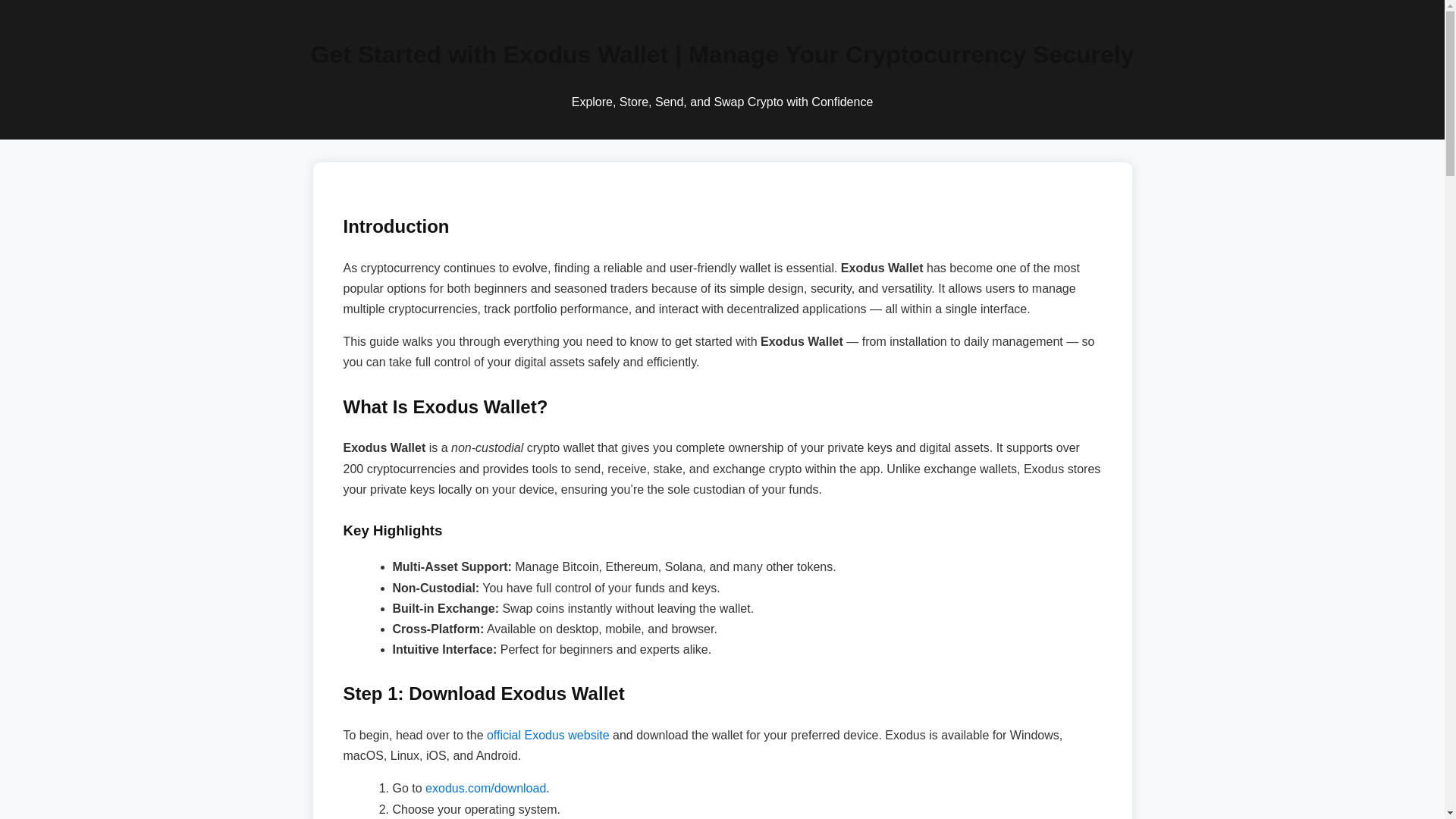 website screenshot of https://get-exodas-waallets.pages.dev/