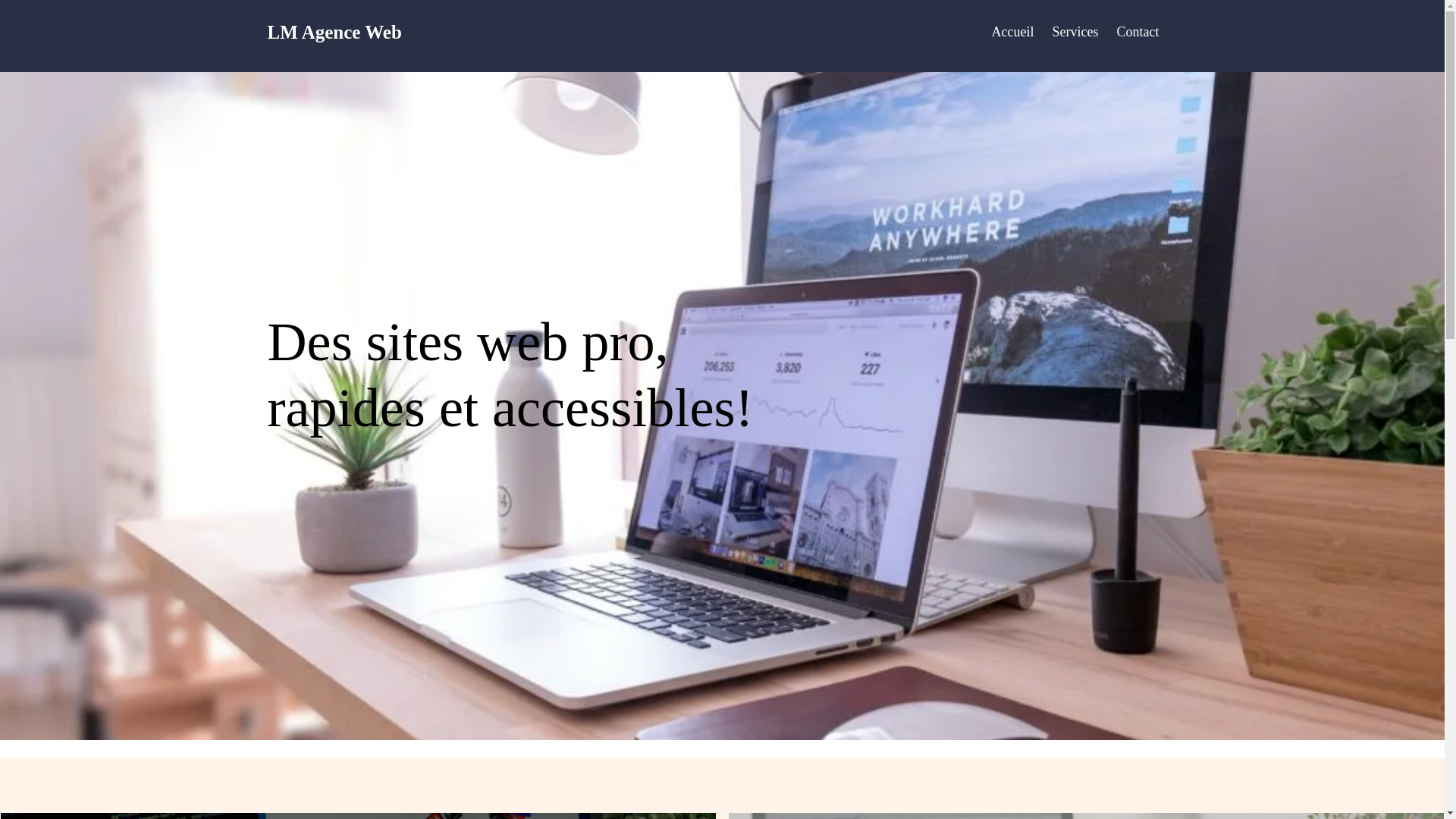website screenshot of https://lmagenceweb.fr/