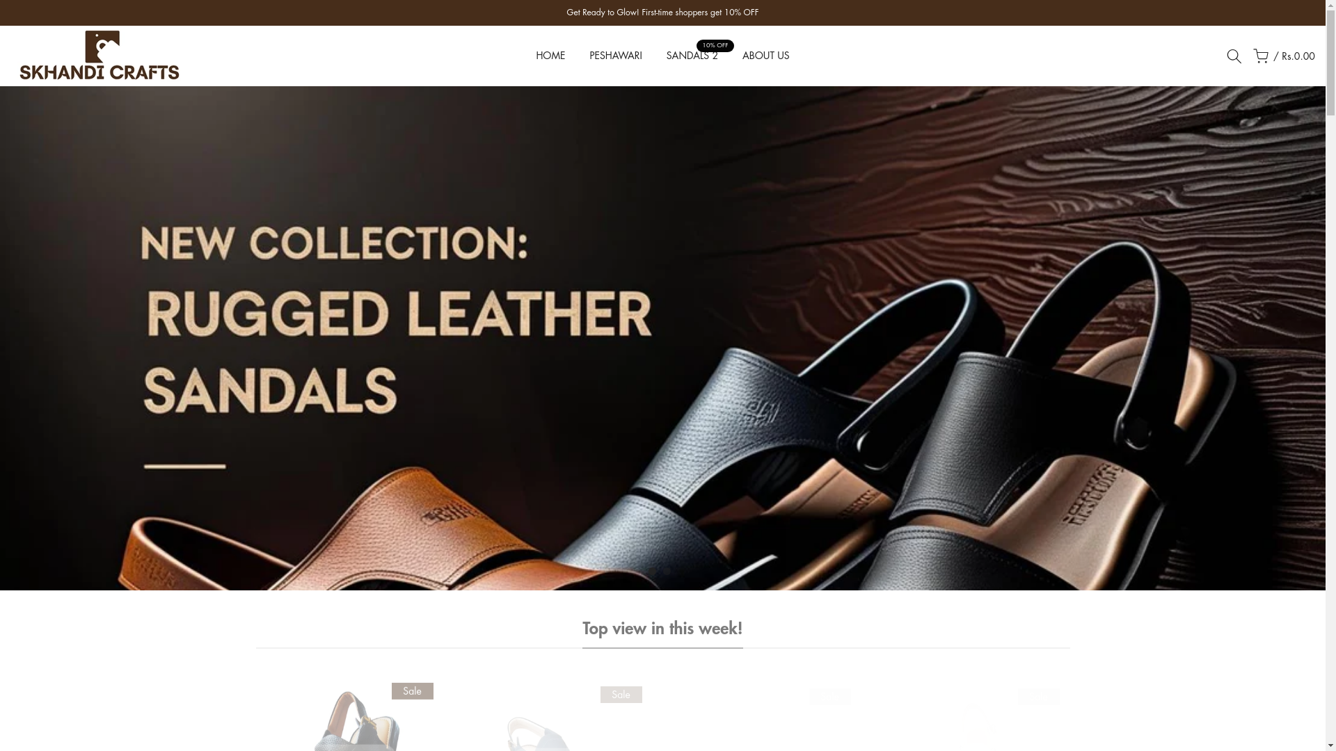 website screenshot of https://skhandicrafts.store/