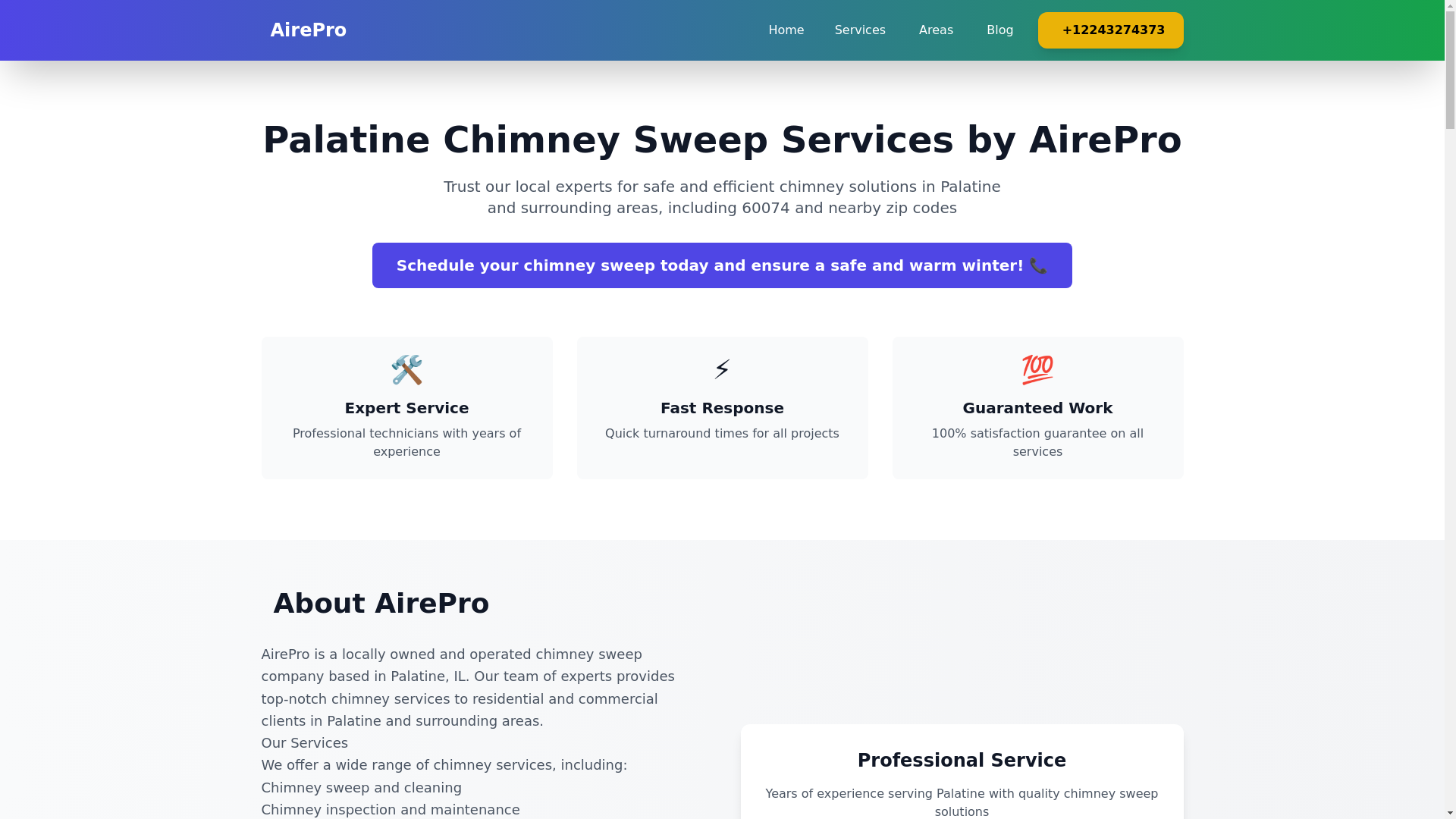 website screenshot of https://chimneysweeppalatine.pages.dev/