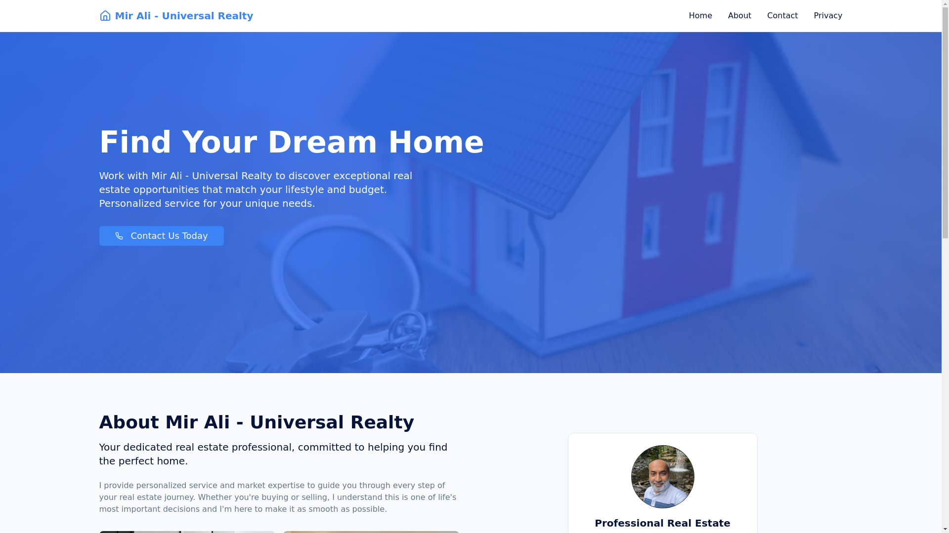 website screenshot of https://universalrealty-ma.com/