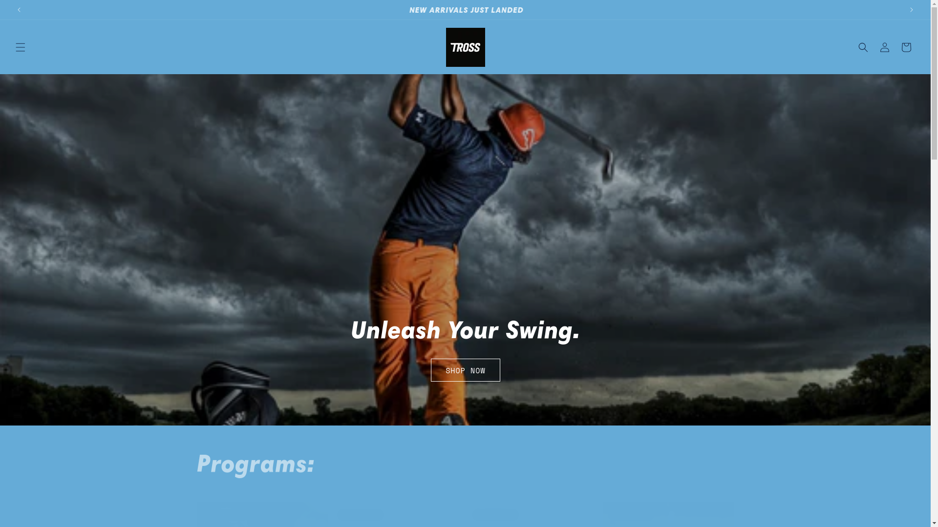 website screenshot of https://trosselite.com/
