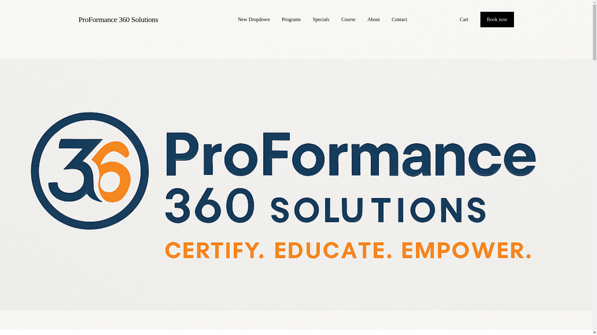 website screenshot of https://proformance360solutions.com/