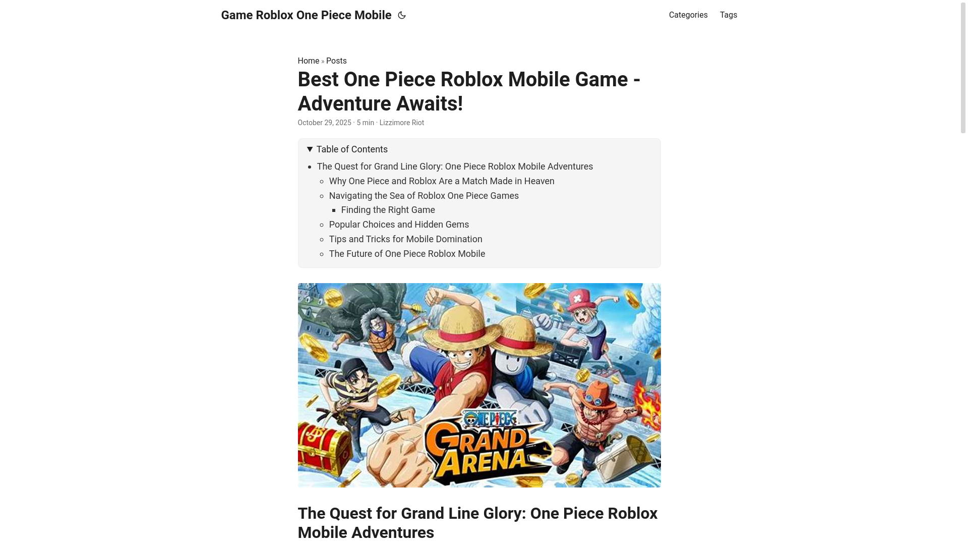 website screenshot of https://game-roblox-one-piece-mobile.pages.dev/