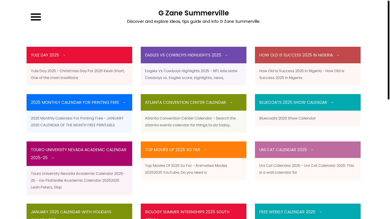 website screenshot of https://gzanesummerville.pages.dev/